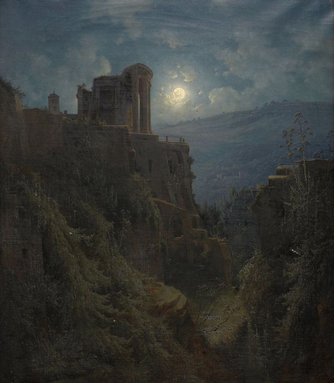 Joseph Magnus Stack's Italian ruin landscape in moonlight