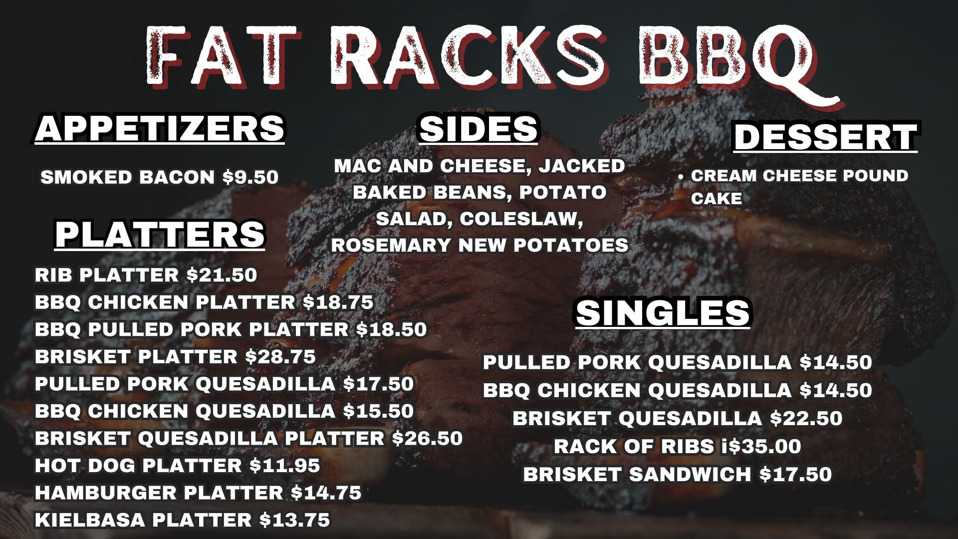 Fat Racks BBQ | Dennisville NJ