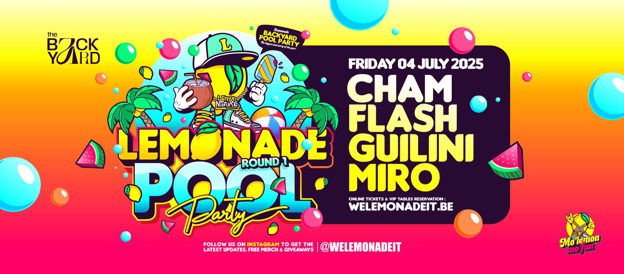 LEMONADE POOLPARTY @ THE BACKYARD