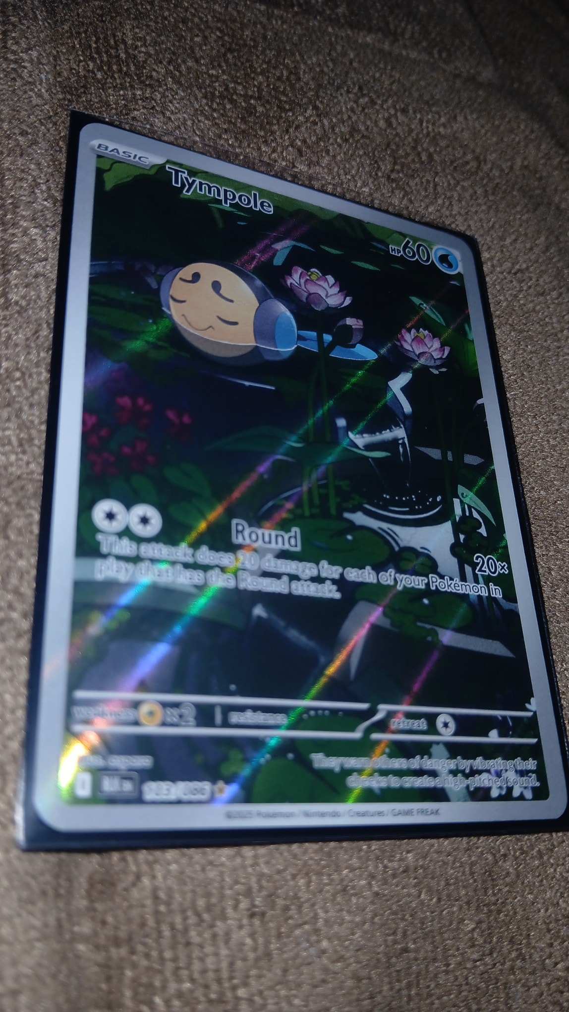 images of rare pokemon cards 044/192 Tympole | Common Card | Sword & Shield Rebel Clash