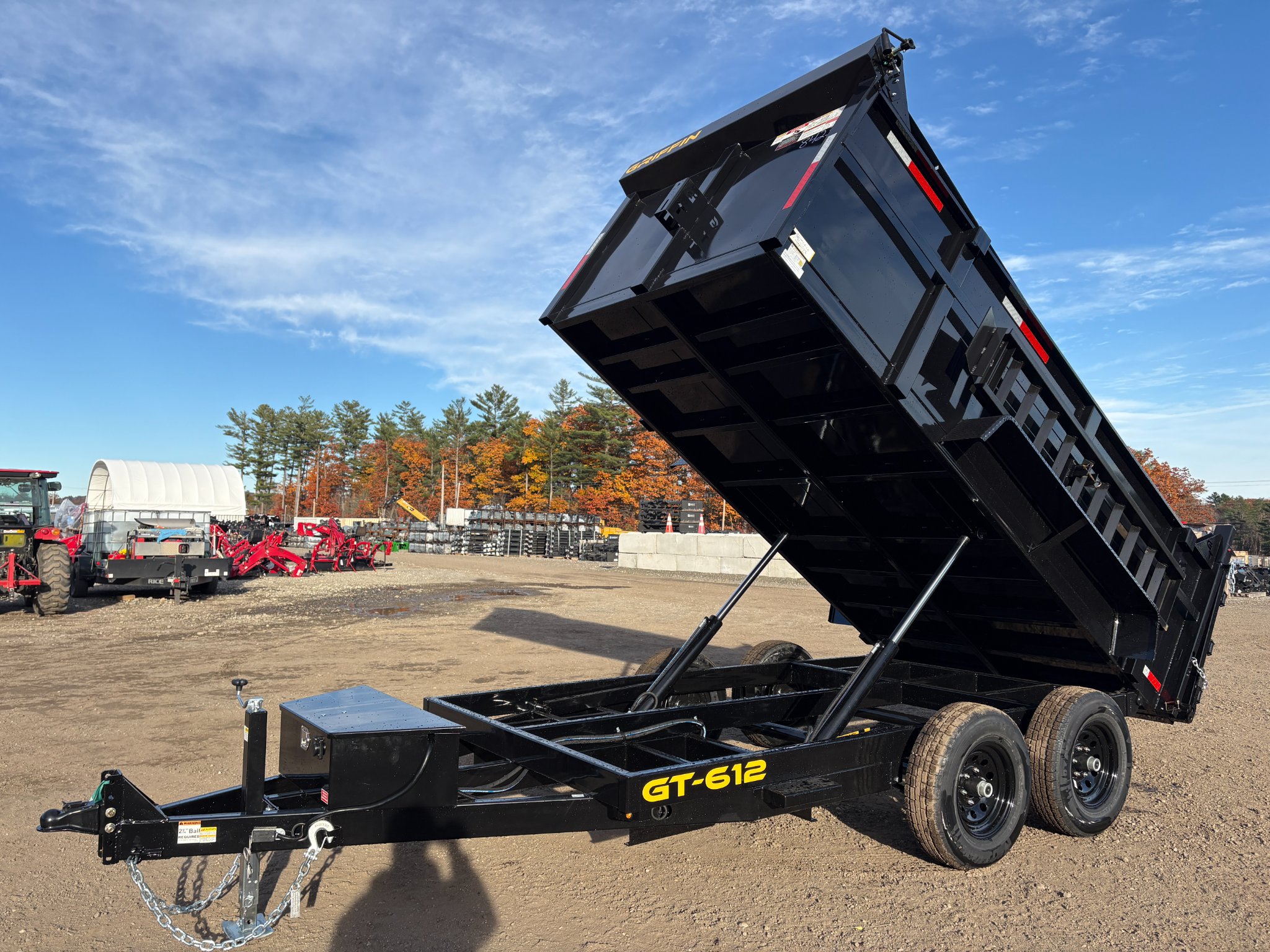 2026 Griffin Trailers 6x12 10k powder coated dump w/36” high sides ...