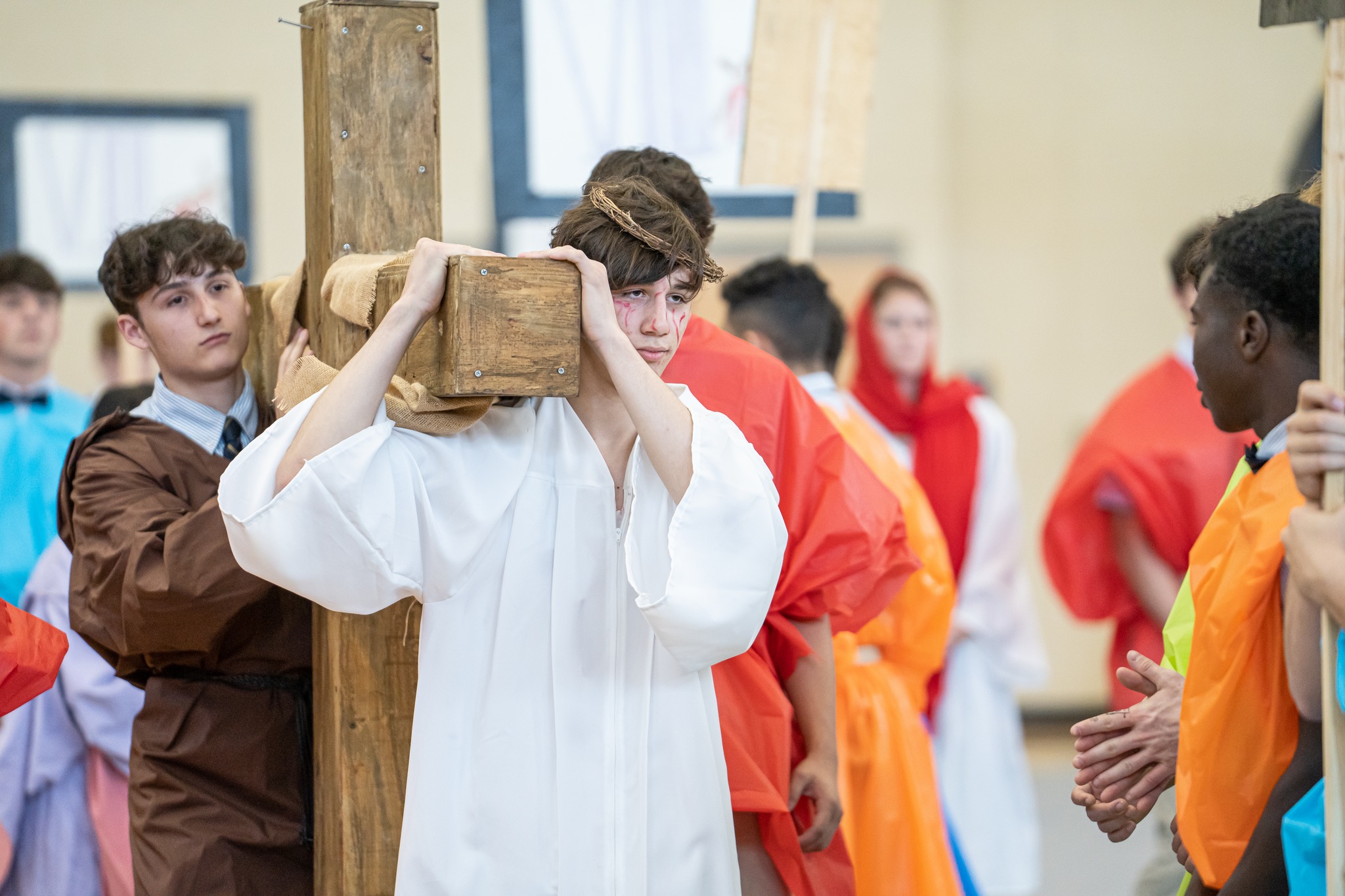 During Holy Week our boys participated... - Holy Cross School | Facebook