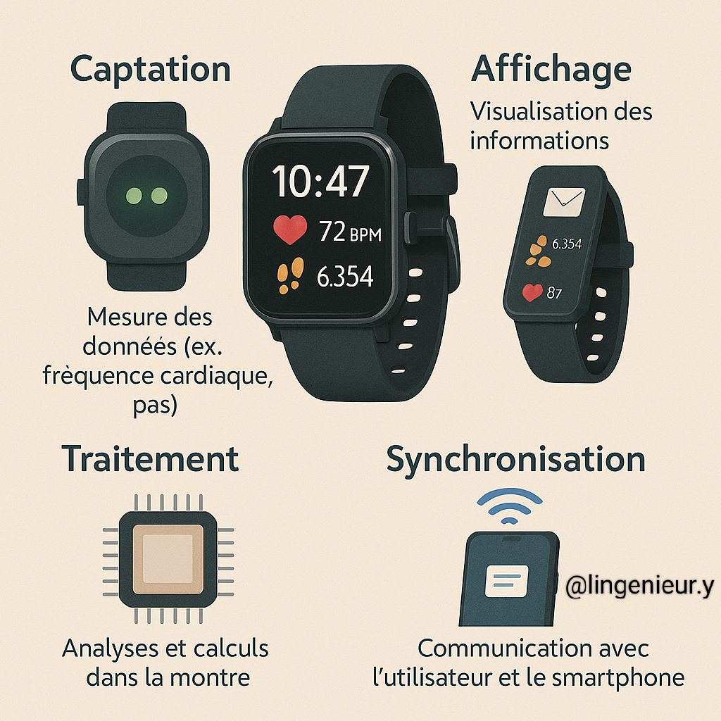 oraimo Watch 6 Nano Montre connectée intelligente à écran tactile