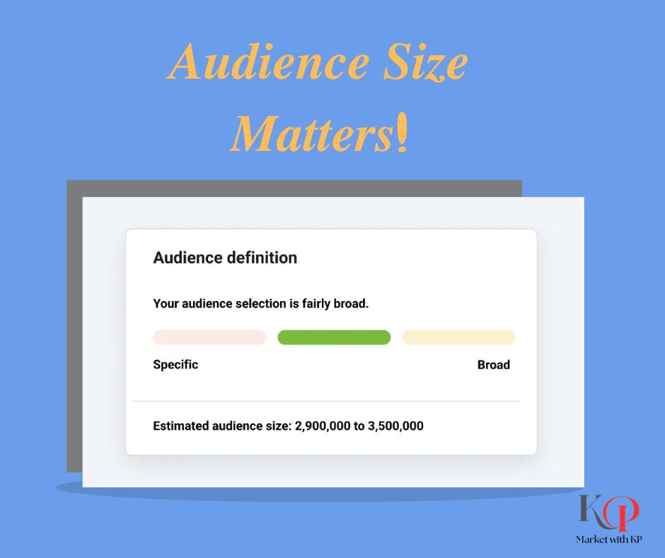 𝐀𝐮𝐝𝐢𝐞𝐧𝐜𝐞 𝐒𝐢𝐳𝐞 𝐌𝐚𝐭𝐭𝐞𝐫𝐬! കാരണം? 𝐌𝐞𝐭𝐚 𝐀𝐝... - KP the Affiliate | Facebook