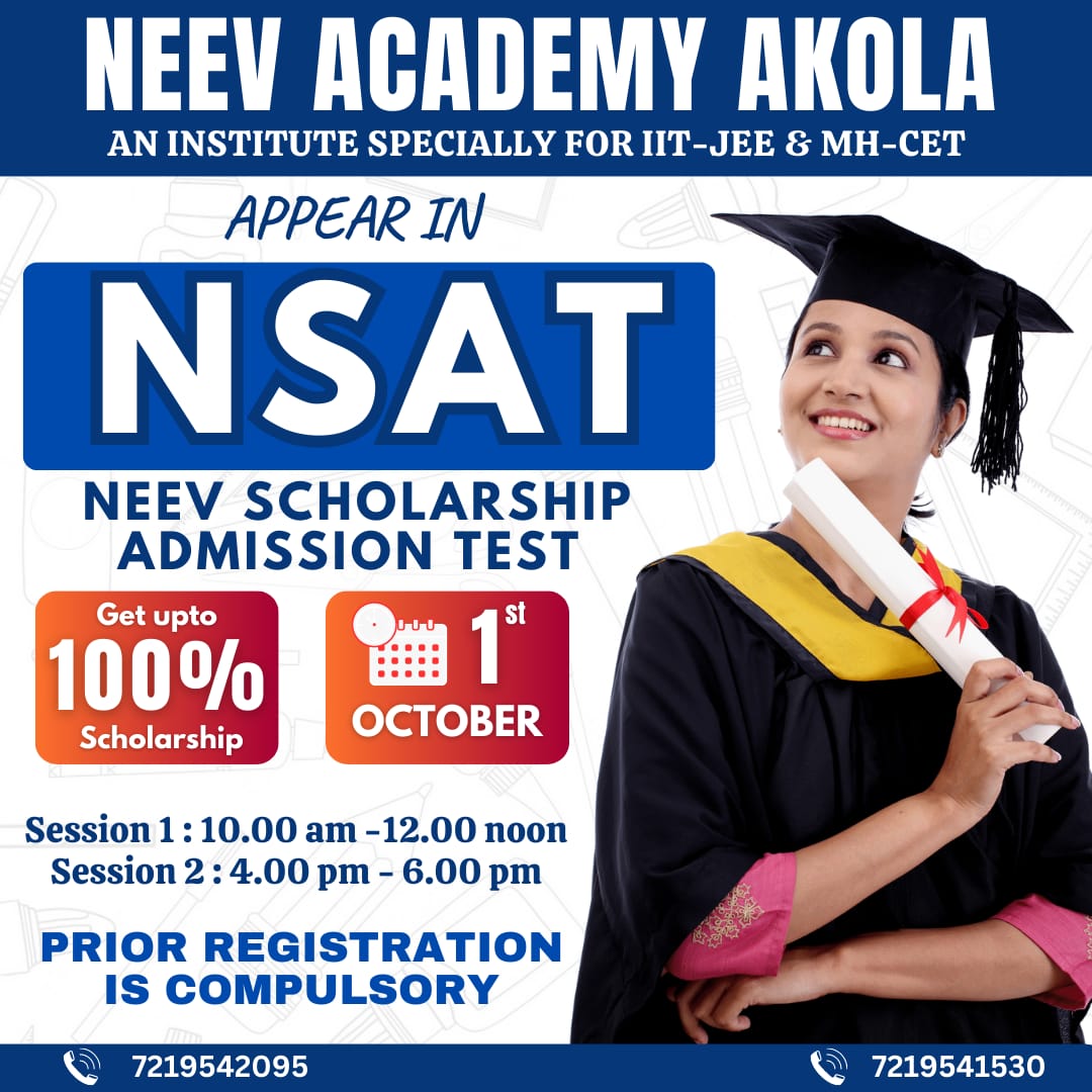 Presenting NEEV ACADEMY'S NSAT... - NEEV Academy Akola | Facebook