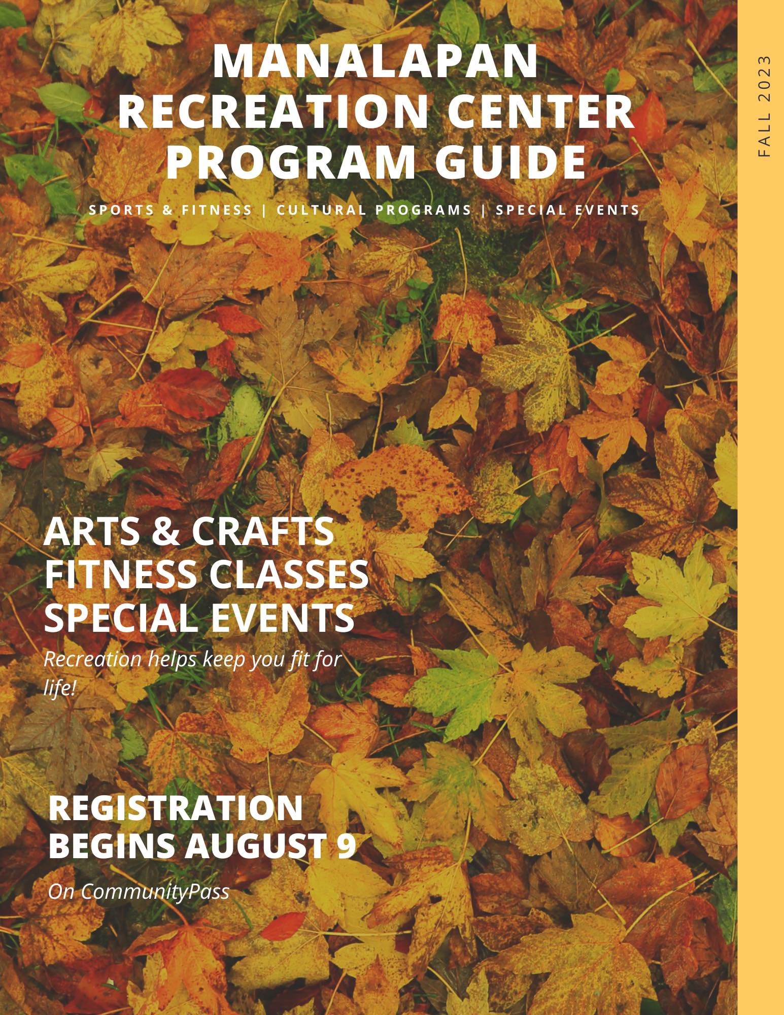 🍁🍂 OUR FALL BOOKLET IS... - Manalapan Parks and Recreation