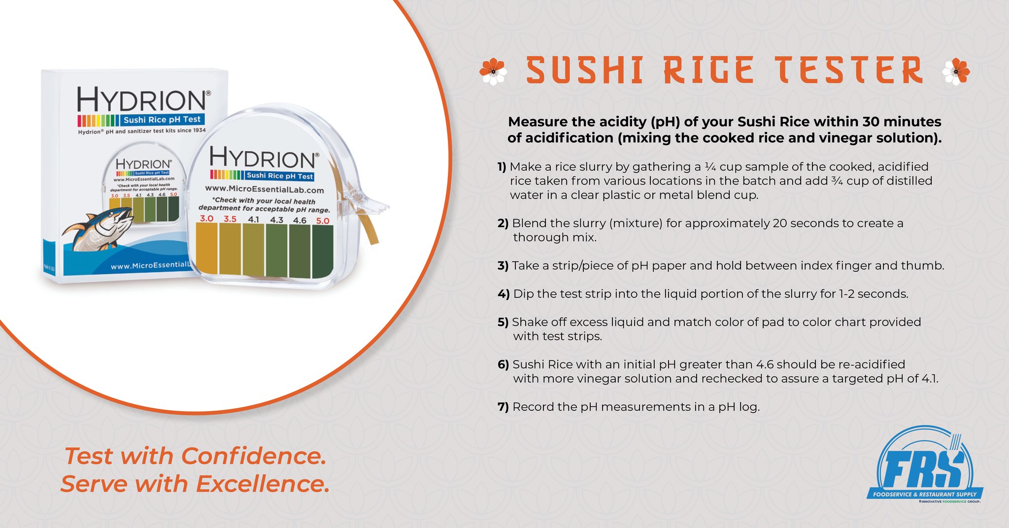 FRS - 🍣 Ensure Every Roll Meets the Standard 🍣 Test with Confidence ...