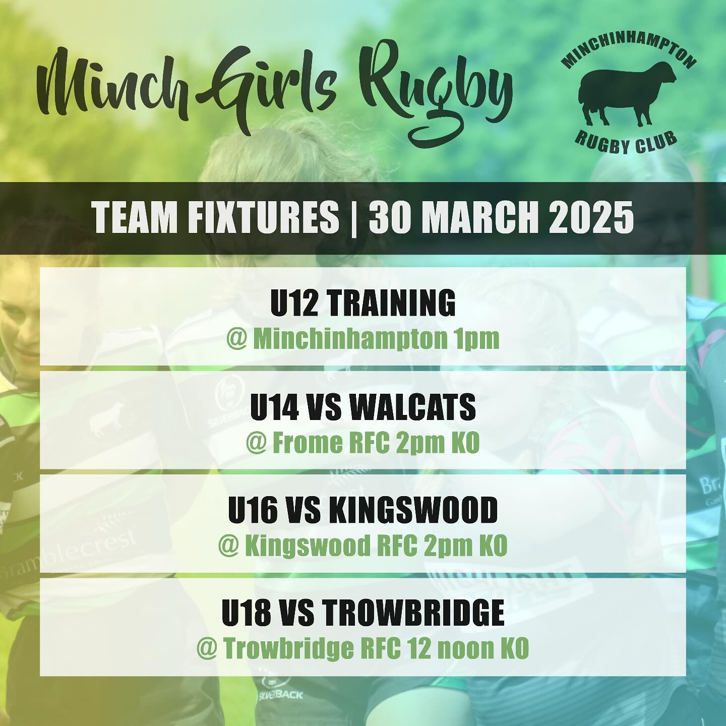 Minchinhampton RFC Girls