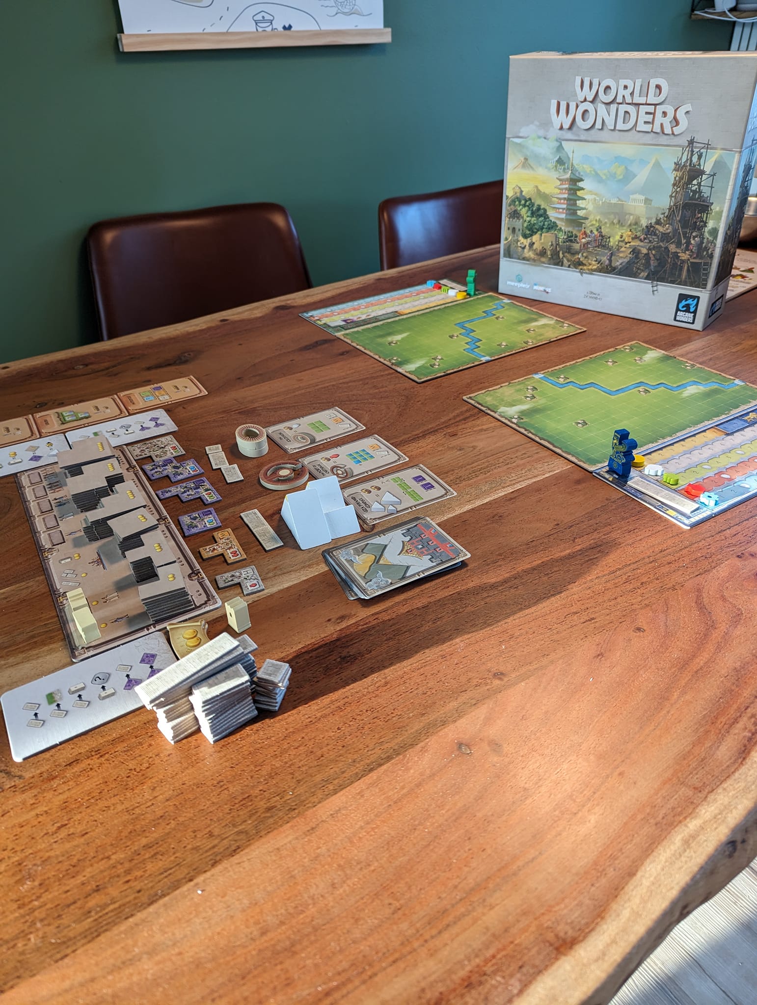 Jeu de placement de tuiles et de bâtiments stratégique, avec un maximum
