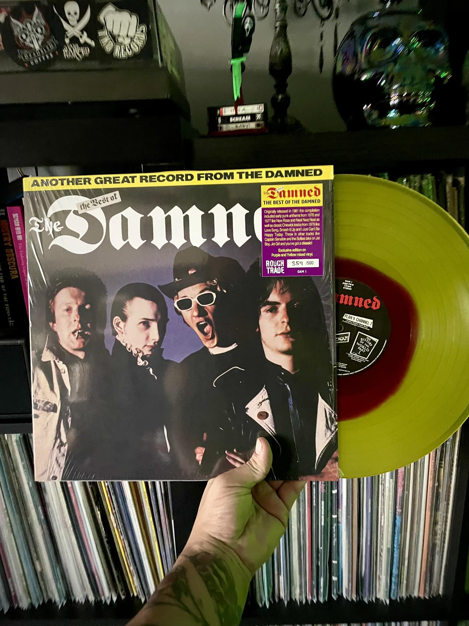 First pressing of The Damned's New Rose album