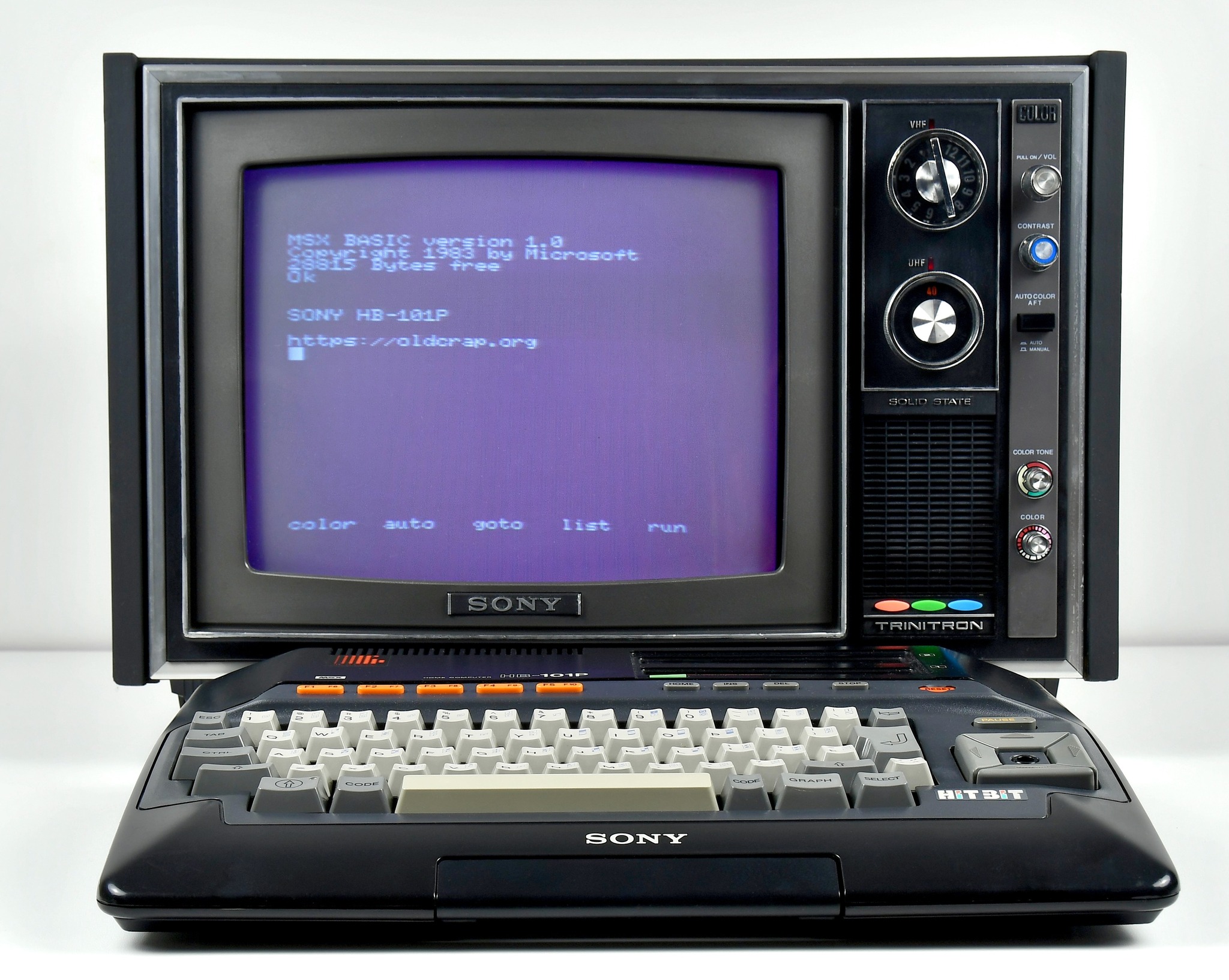 Sony MSX2 HitBit HB-F900 and its dedicated A/V editing console.