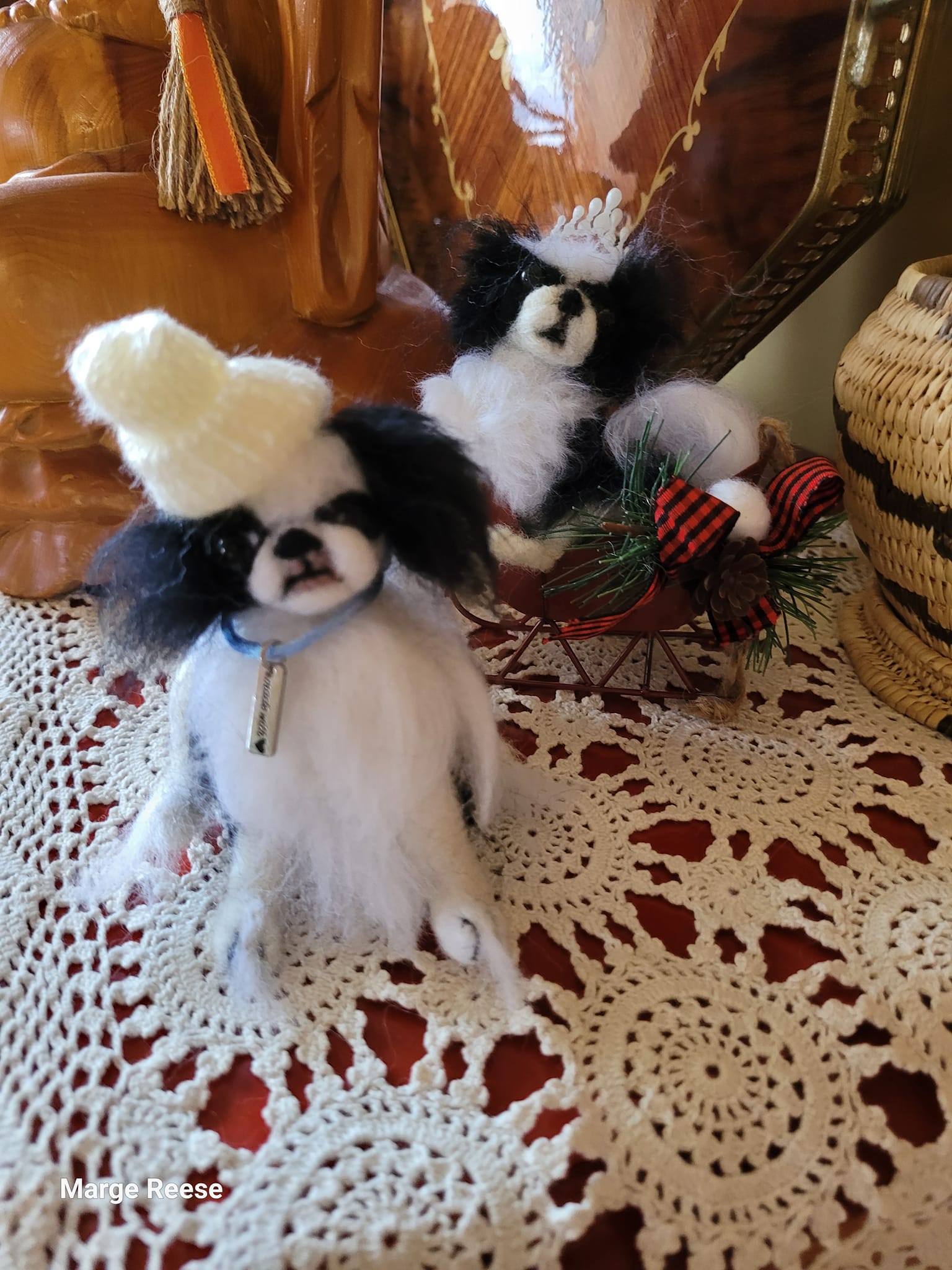 my sweet and precious client made me the CUTEST christmas ornament