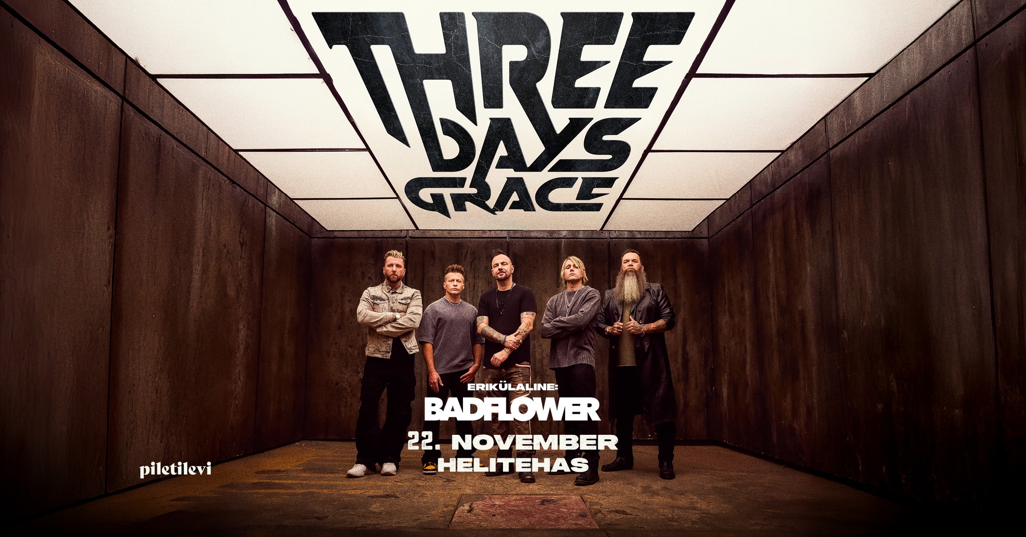 VÄLJA MÜÜDUD / SOLD OUT Three Days Grace + Badflower | 22.11.2025 ...