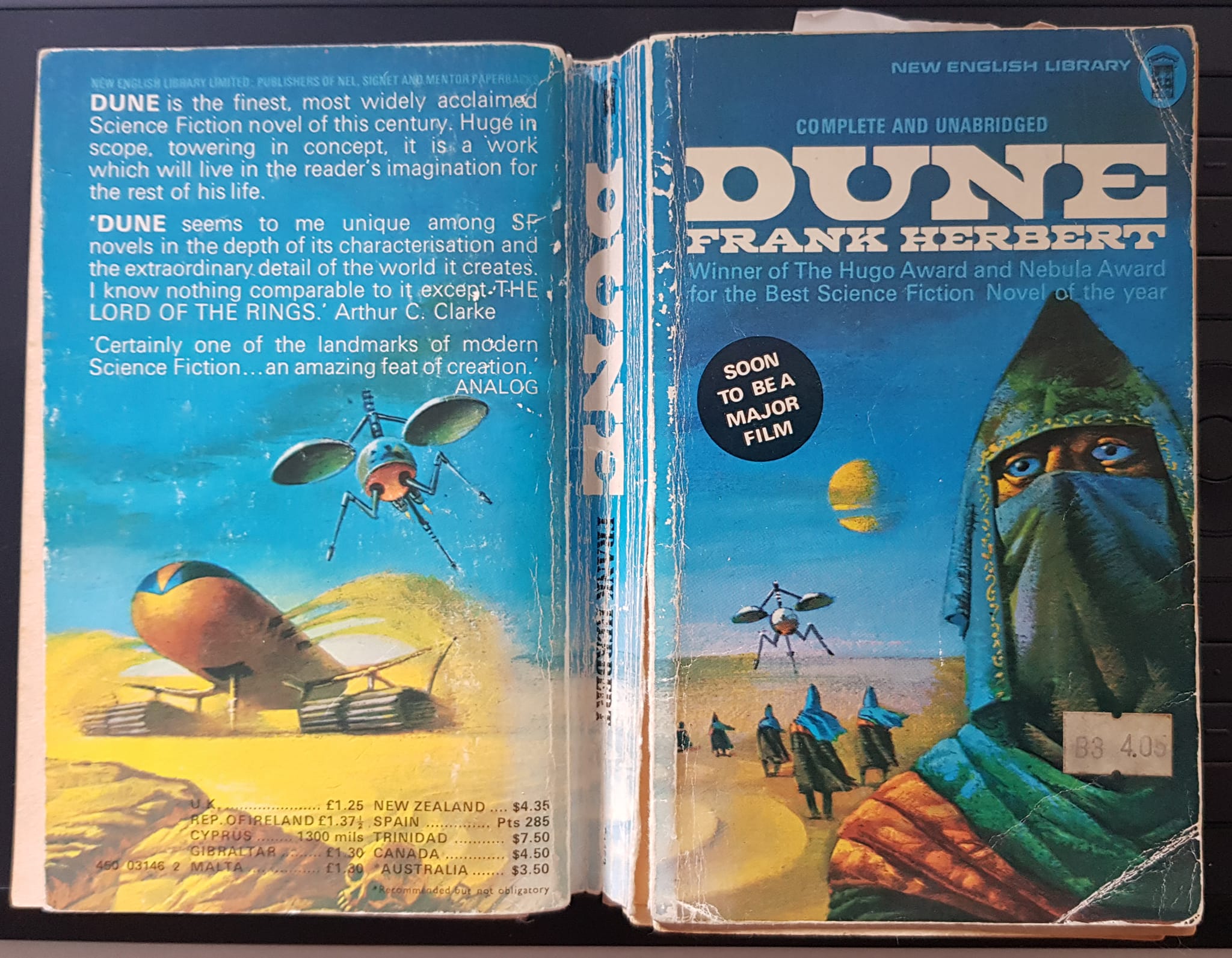 Vintage Dune book collection from the 1970s