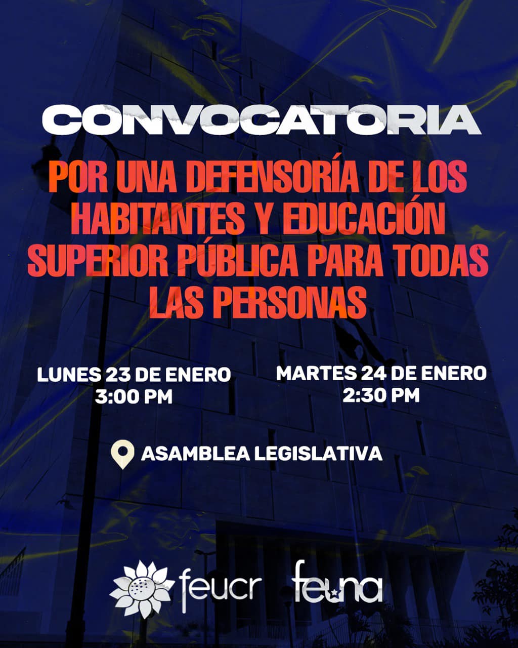 Convocatoria 🚨 Por una Defensoría de los Habitantes y Educación ...