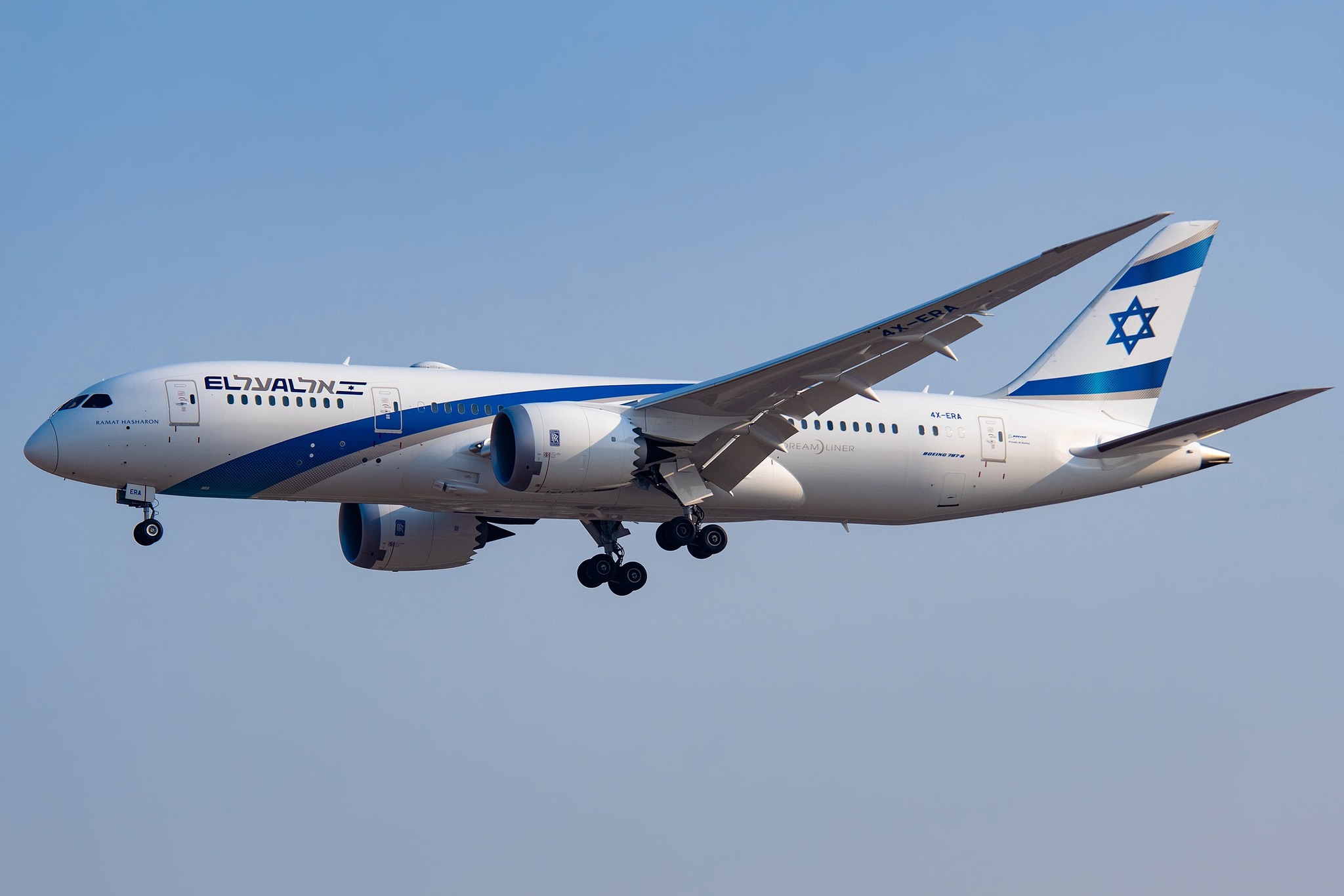 4X-ERA, EL AL's first of 4 Boeing 787-8 Dreamliners, will arrive