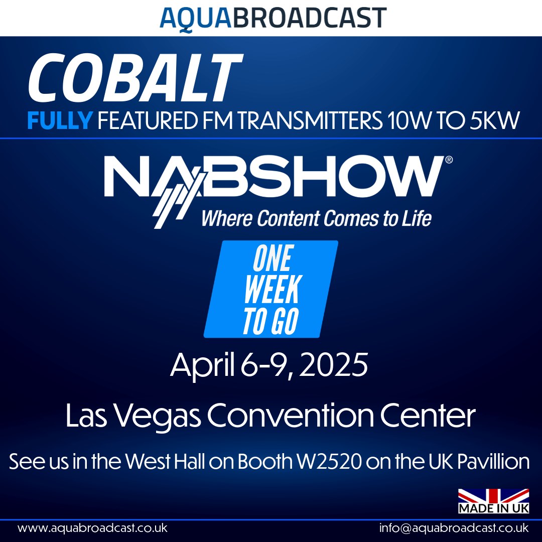 Aqua - ‼1 Week to go‼ Visit Aqua Broadcast at the 2025 NAB Show from ...