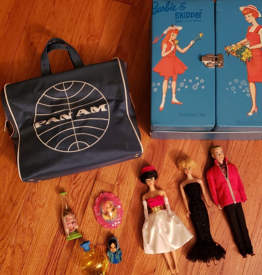 Pan American Airlines vintage amenity kit bag
