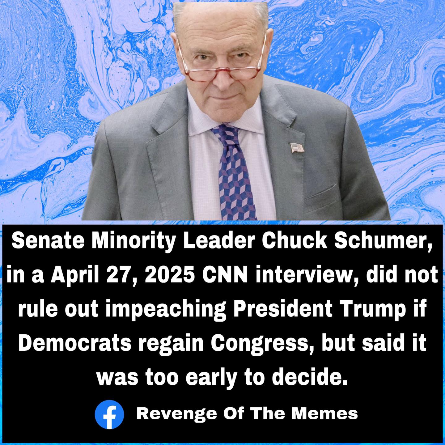 Revenge - This is wrong: On April 27, 2025, Senate Minority Leader ...