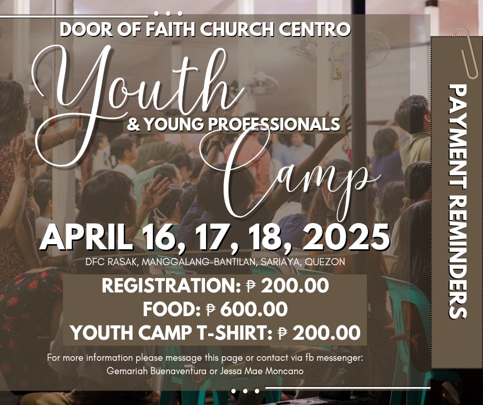 Summer - ️ Payment Reminders DFC Centro Youth & Young Professionals ...