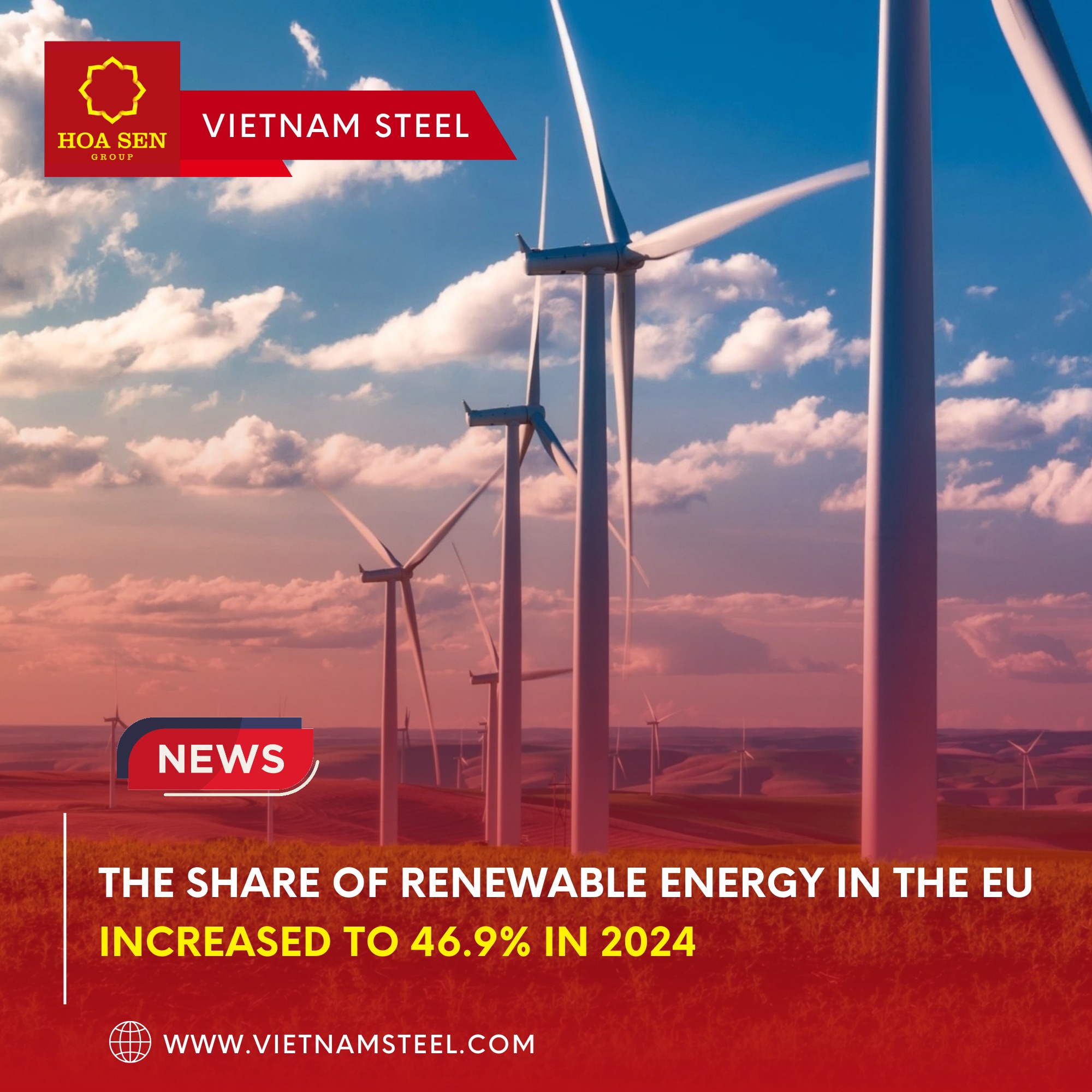 Vietnam Steel - In 2024, renewable energy accounted for... | Facebook