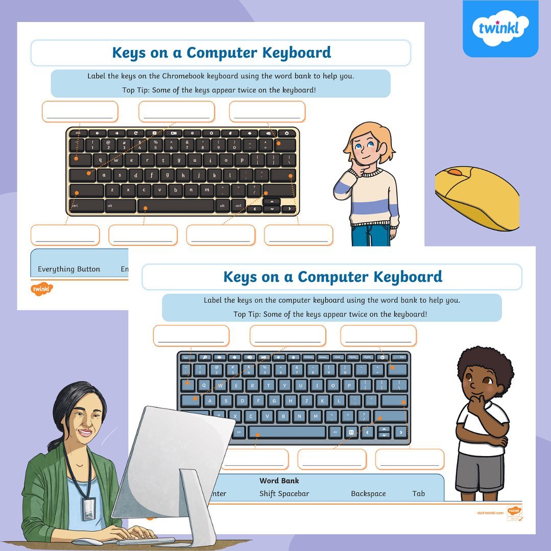 This Keys on a Keyboard Labelling... - Twinkl Singapore | Facebook