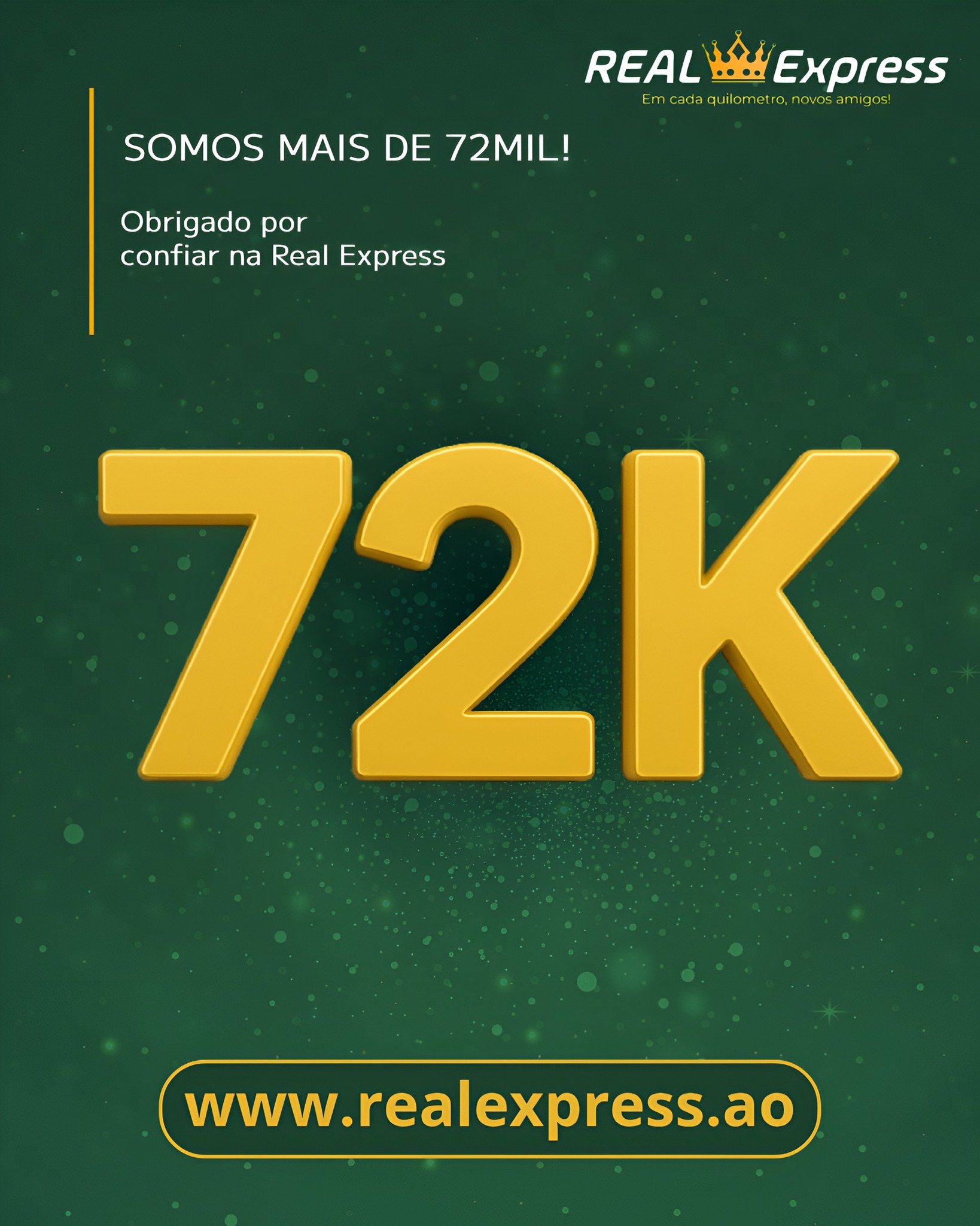 Real Express - 🎉 JÁ SOMOS +72 MIL NO FACEBOOK! 🌍 Obrigado... | Facebook