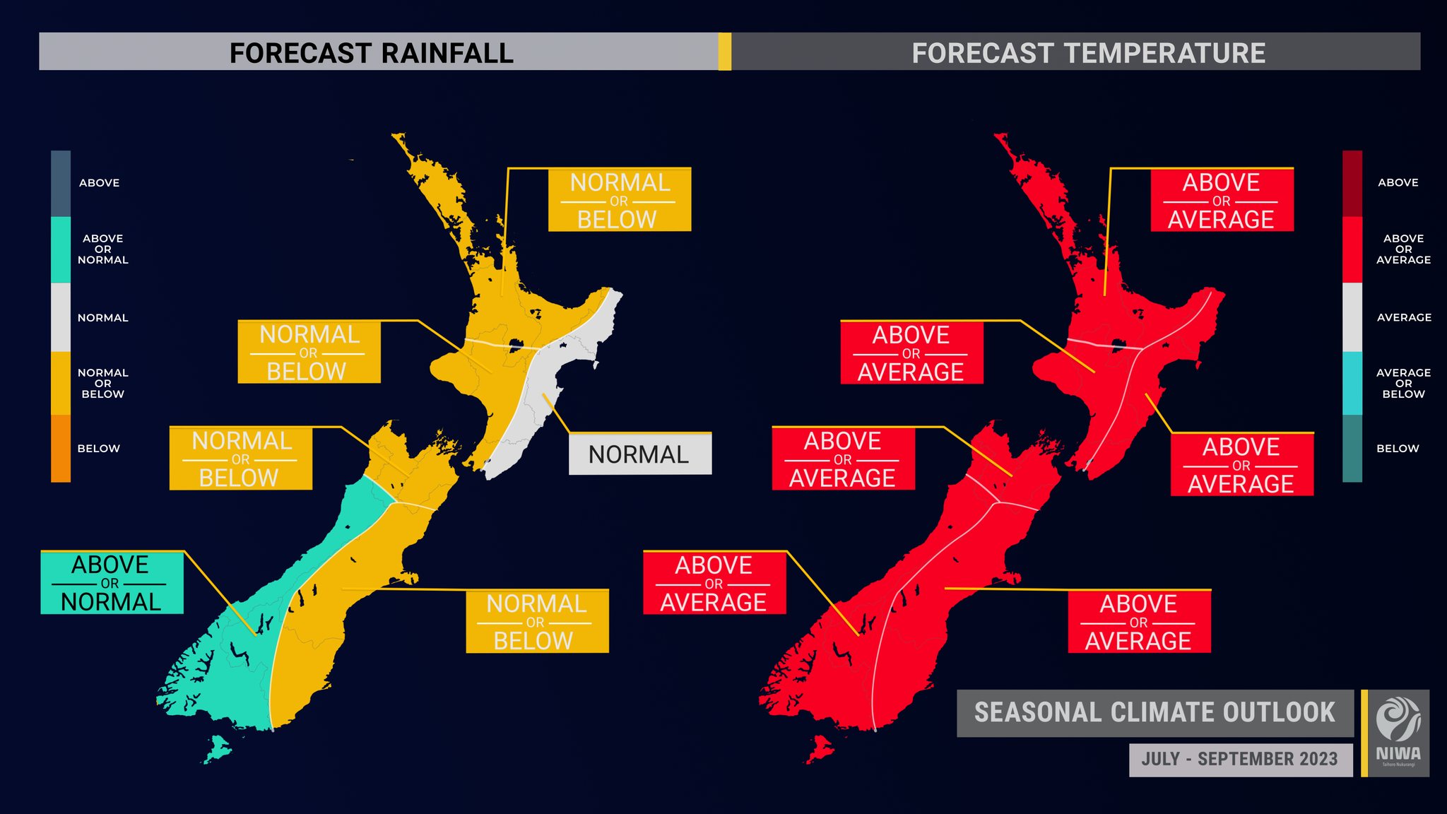 NIWA Weather - 🌬️ July-September climate outlook: El Niño...