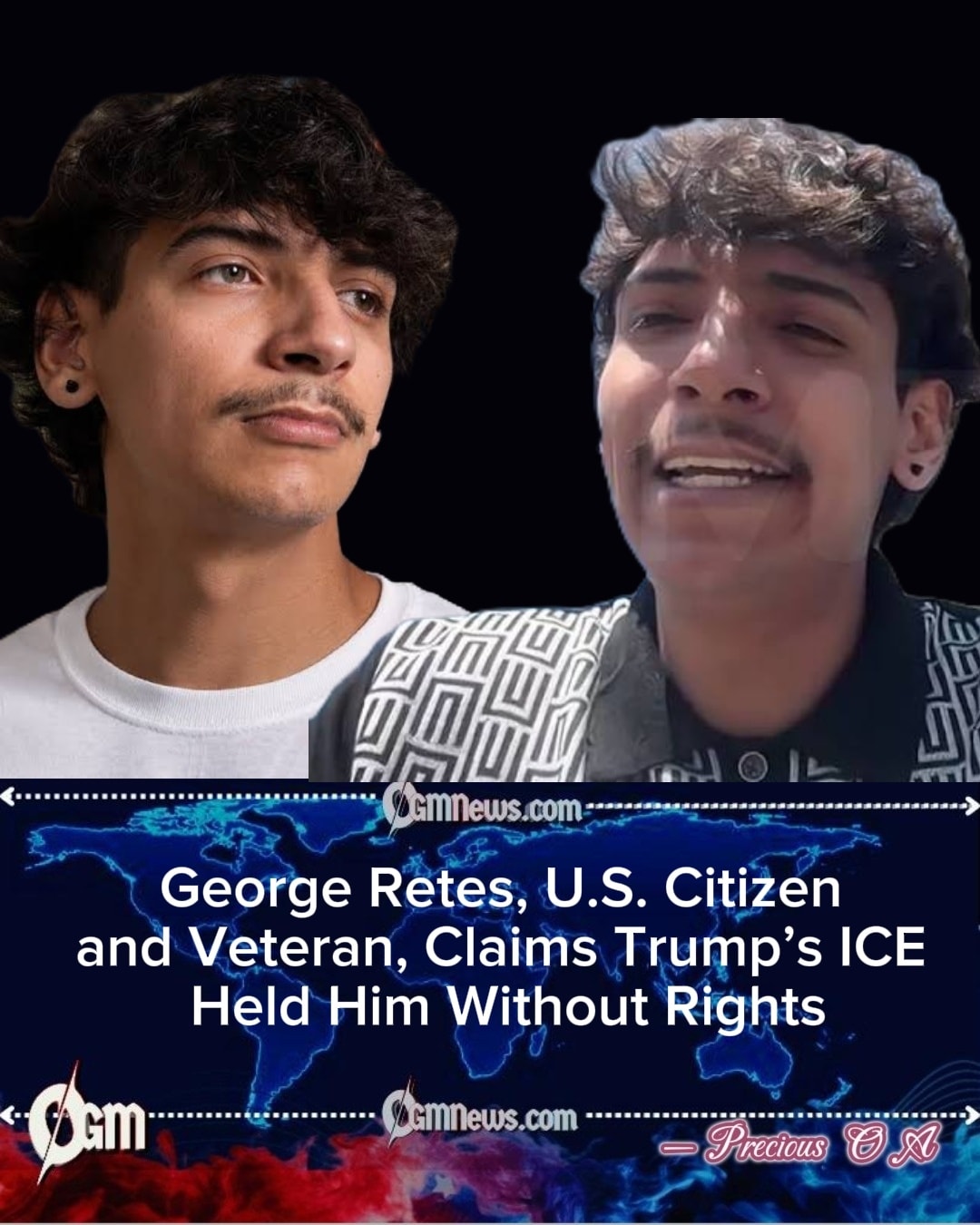 OGM - George Retes, a U.S. citizen and Iraq War veteran, has filed a ...