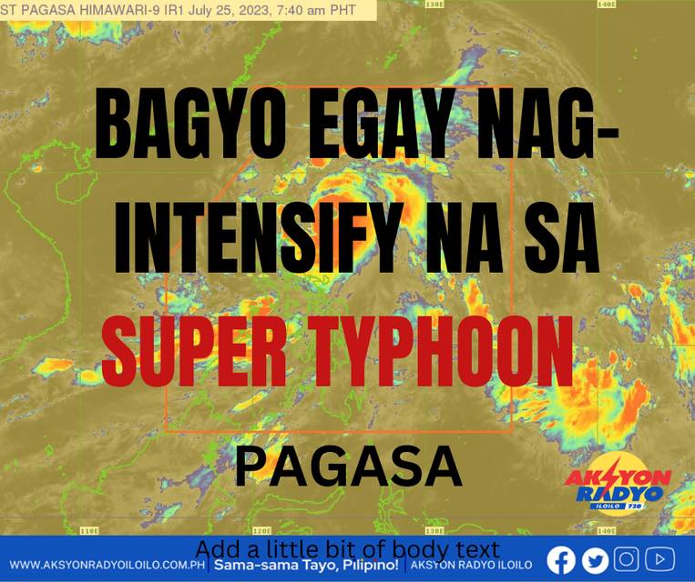 #BREAKING BAGYO EGAY NAG-INTENSIFY... - Aksyon Radyo Iloilo | Facebook