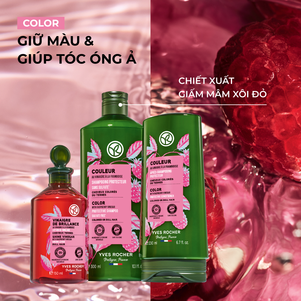 Yves Rocher Vietnam - 3. Color - Giữ màu và giúp tóc óng ả Chiết xuất ...