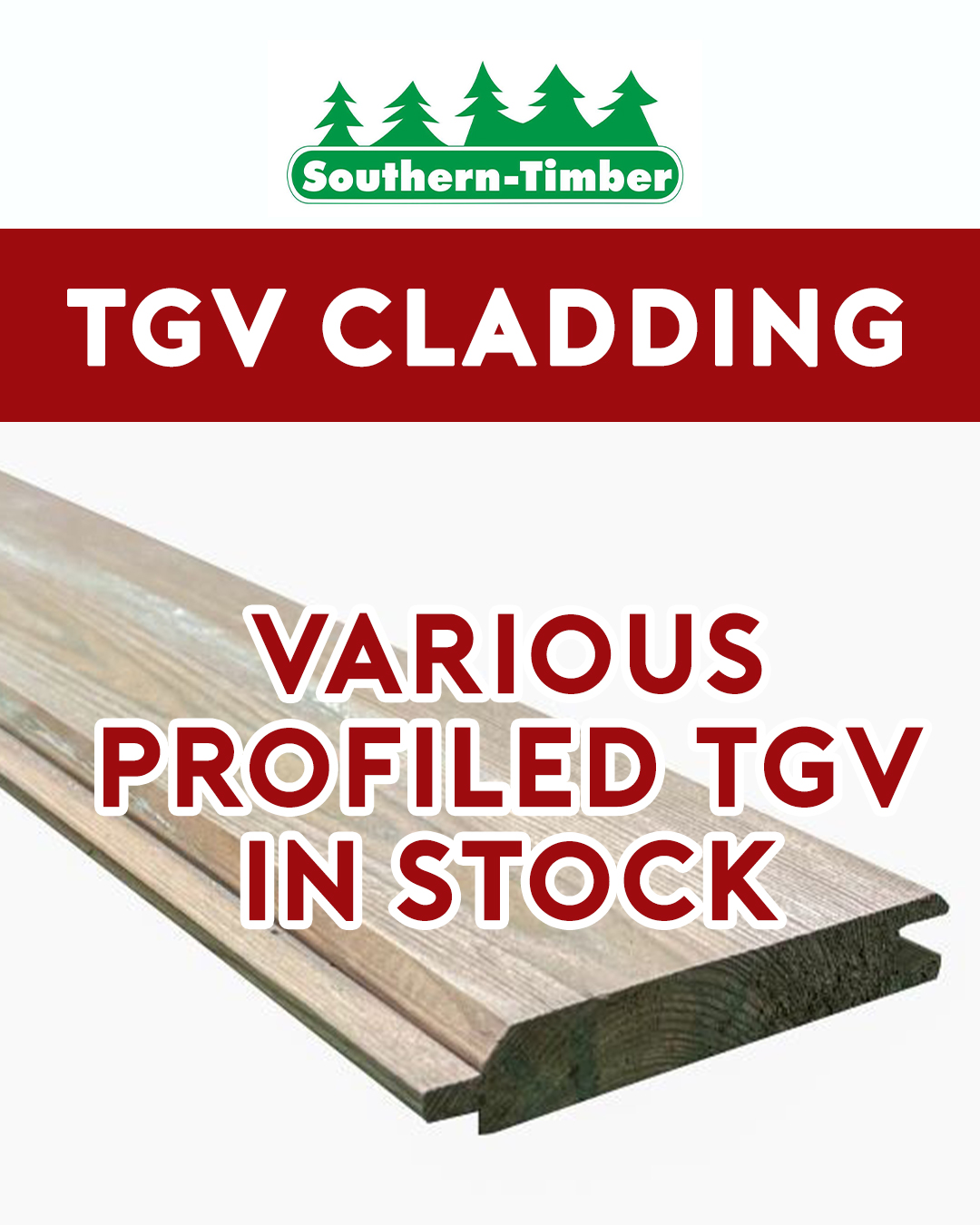Southern - 🪵 TGV Cladding 🪵 We stock various profiled TGV, including ...