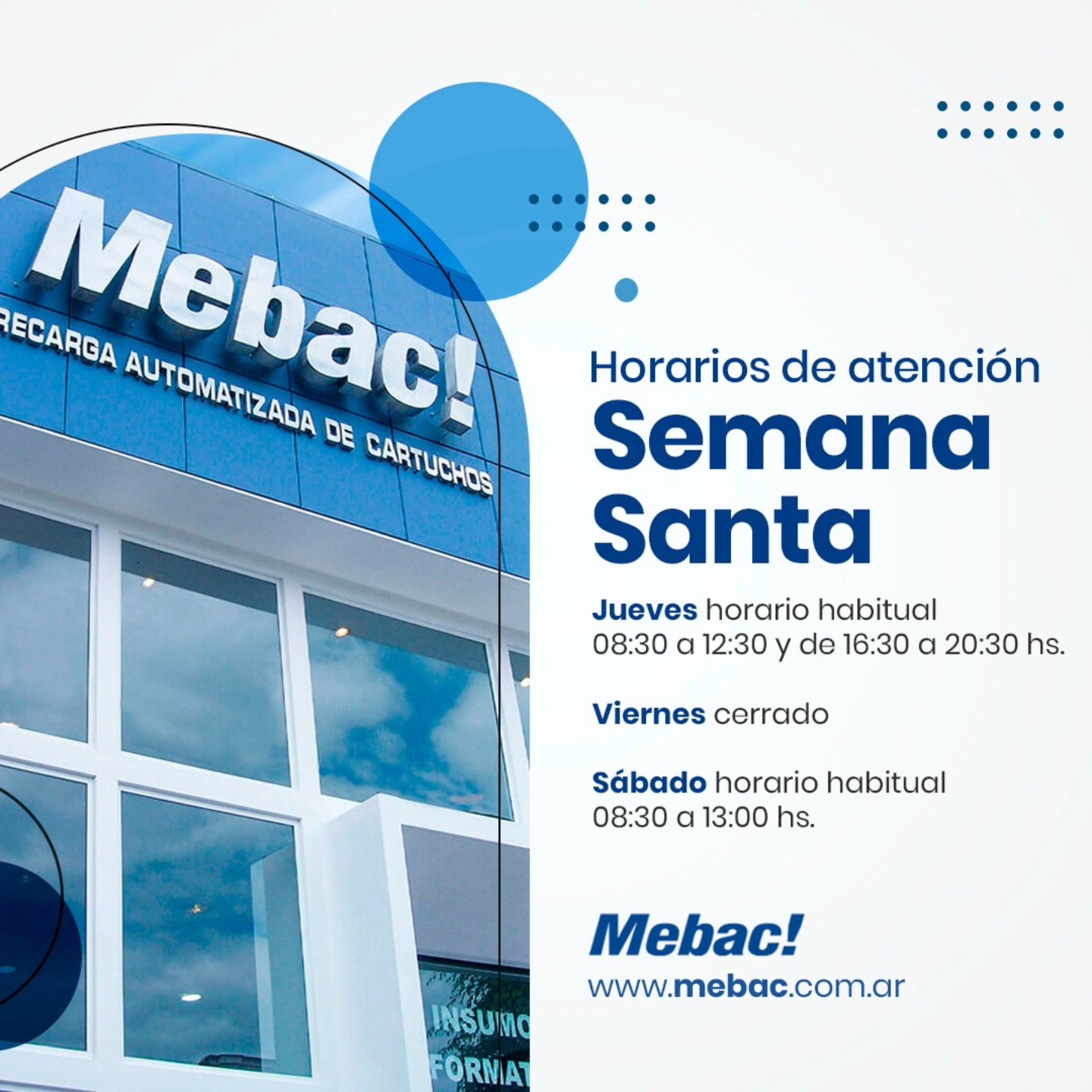 Mebac! - 🛒 ¡Planificá tus compras con tiempo! Te compartimos nuestros ...