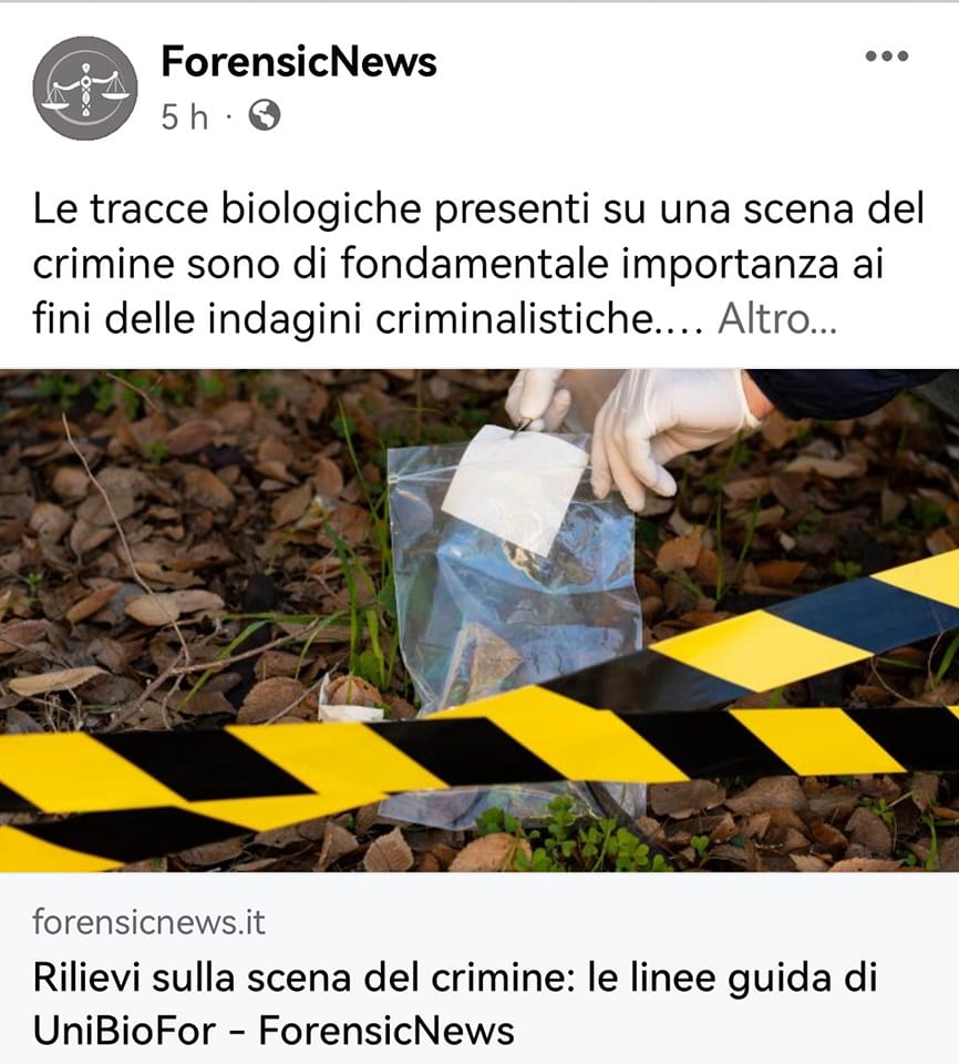 Biologia - Si ringrazia ForensicNews per lo share delle nuove linee ...