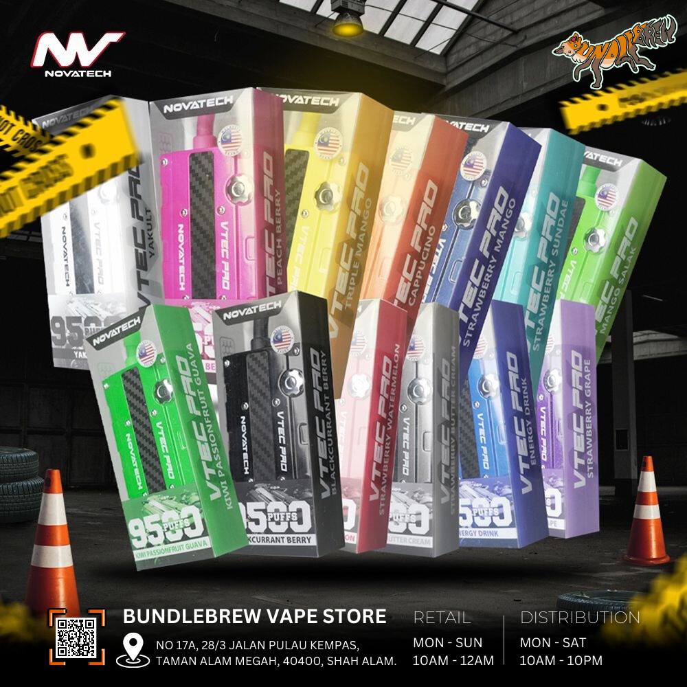 BundleBrew - ♋️NOVATECH VTEC PRO 9500 PUFF STARTER KIT...