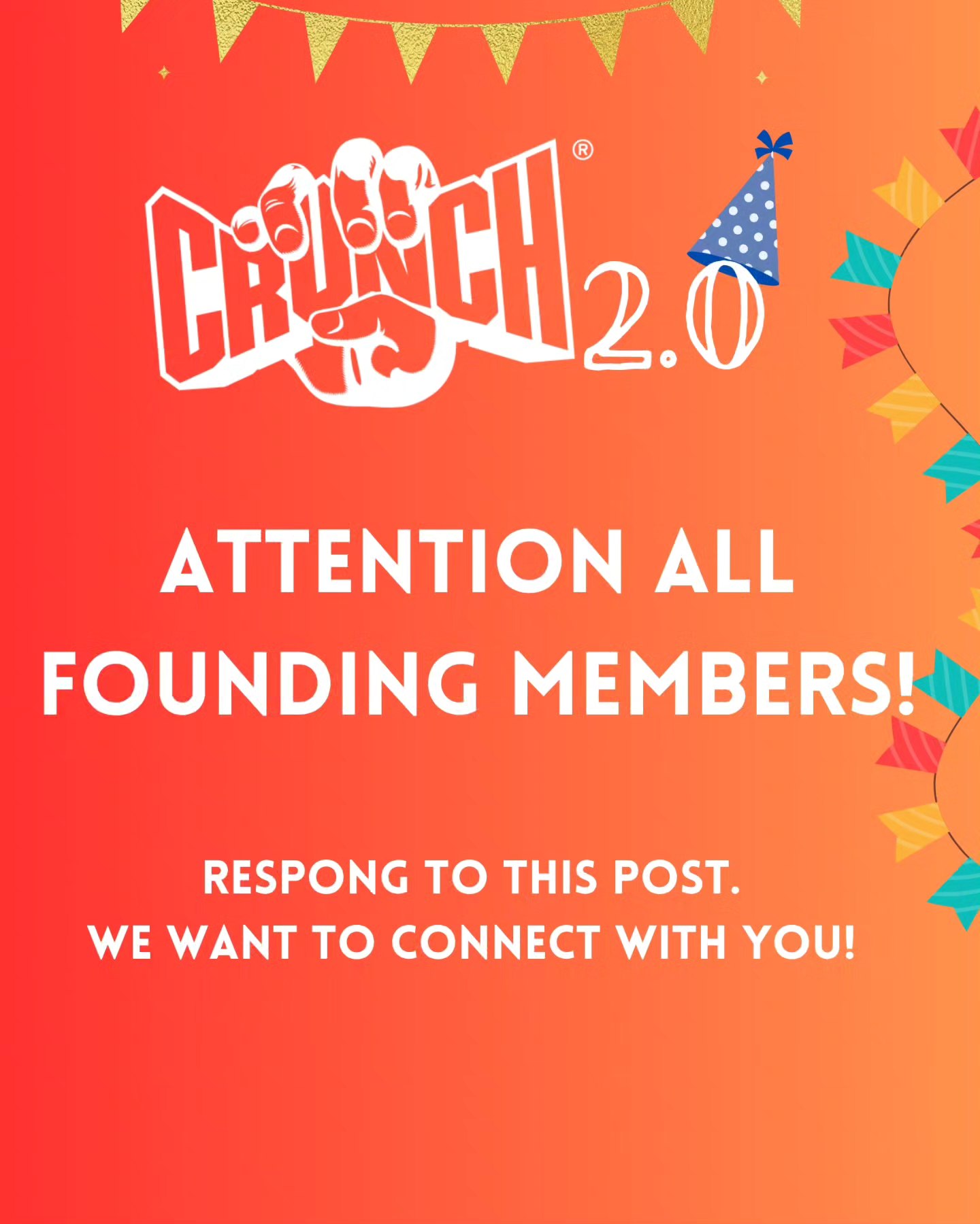 Crunch - 📢📢 Calling all Founding Members! 📢📢 . . . #crunchfitness # ...
