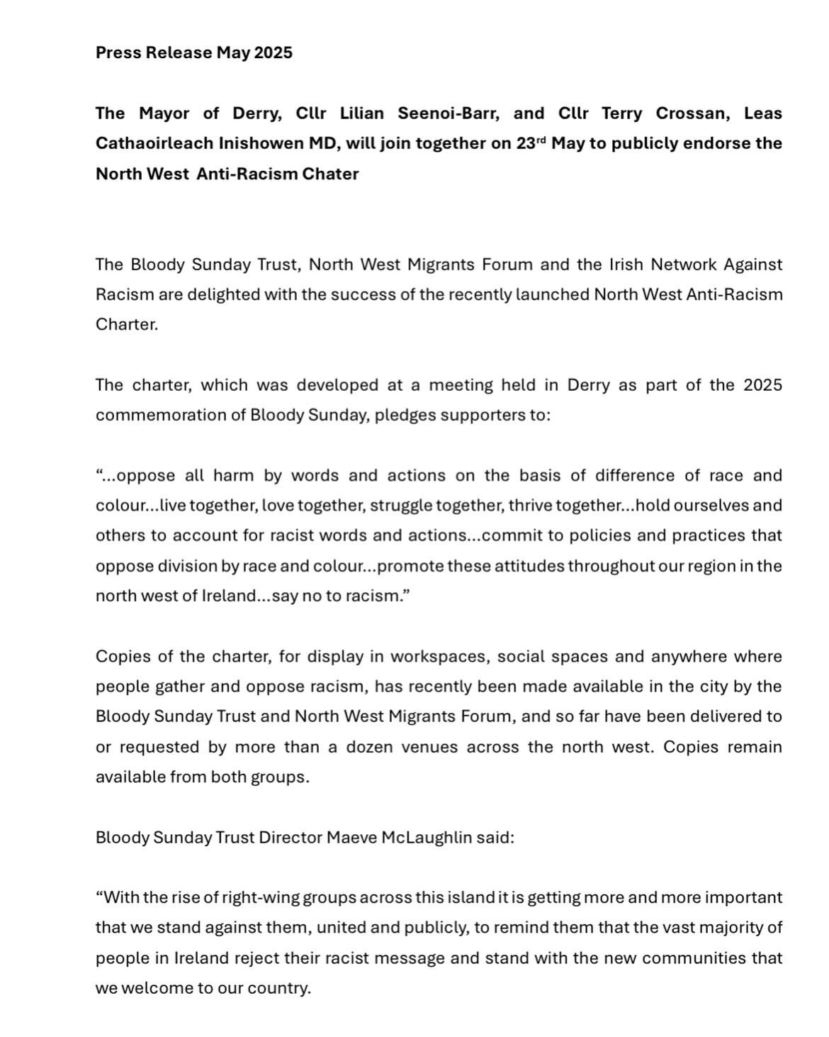 INAR - Irish Network... - INAR - Irish Network Against Racism