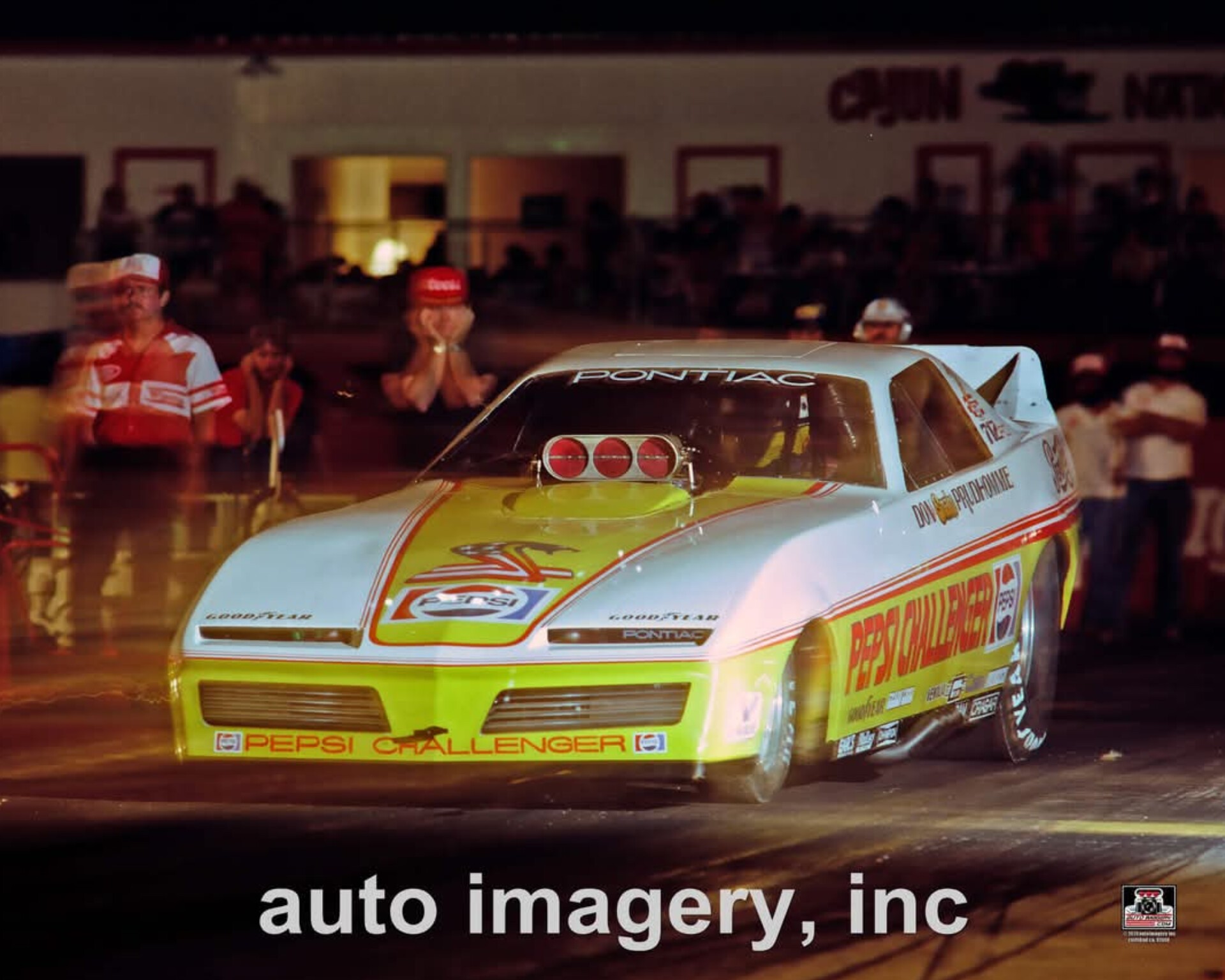 Don Prudhomme drives Pepsi Challenger funnycar