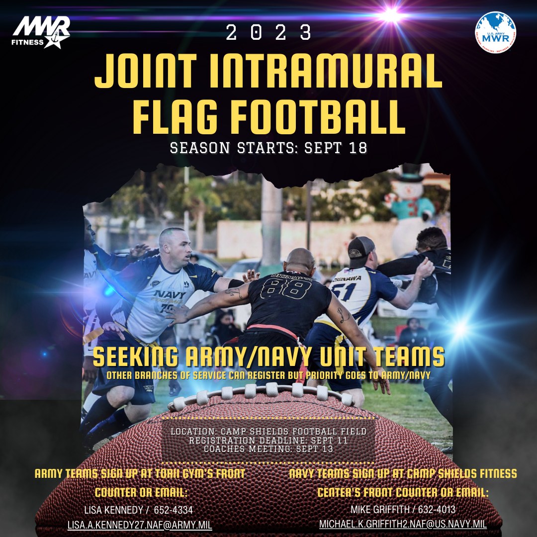 REGISTER BY AUGUST 27 for 2024 Captain's Cup 7v7 Flag Football