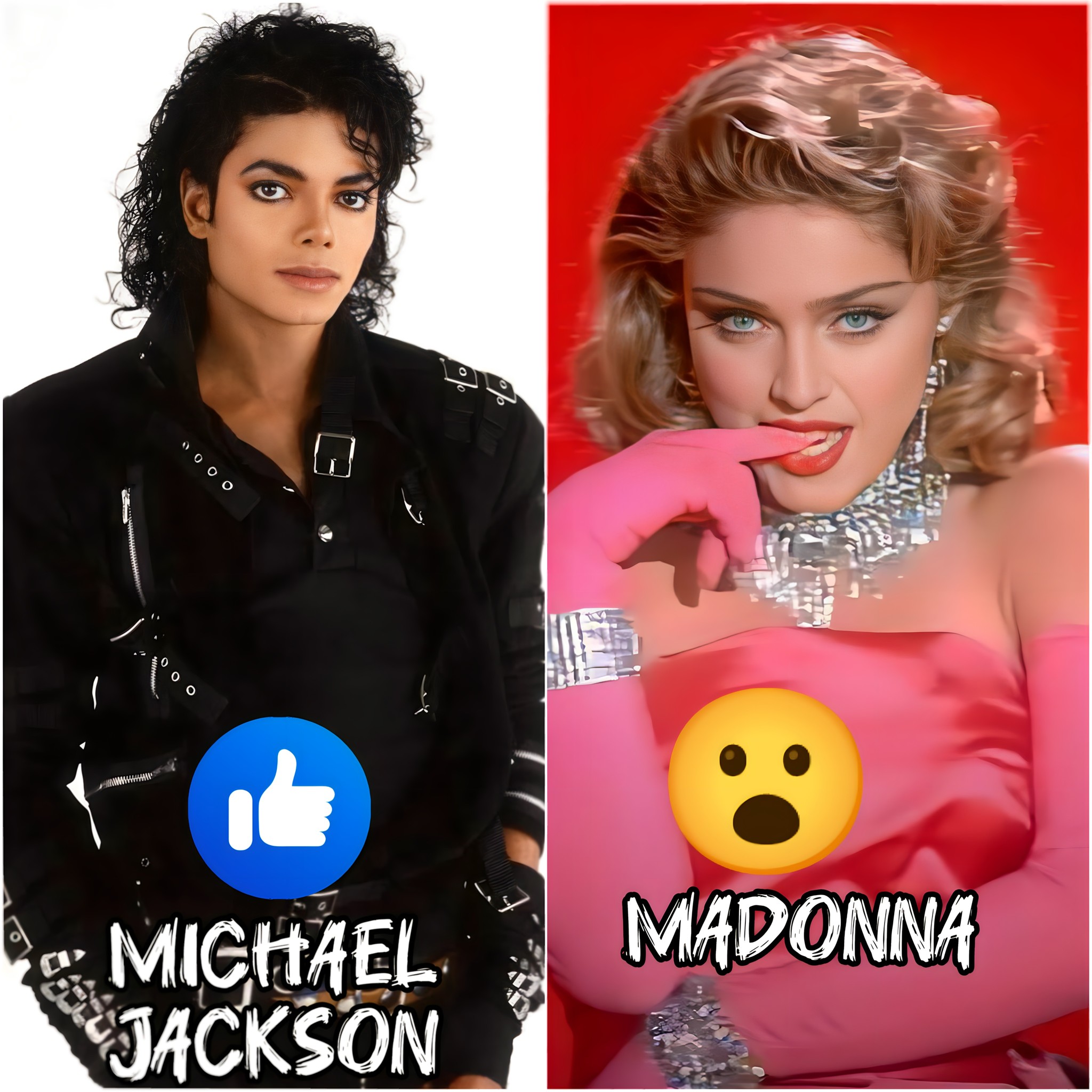 Madonna and Michael Jackson are together in the top 10 of the