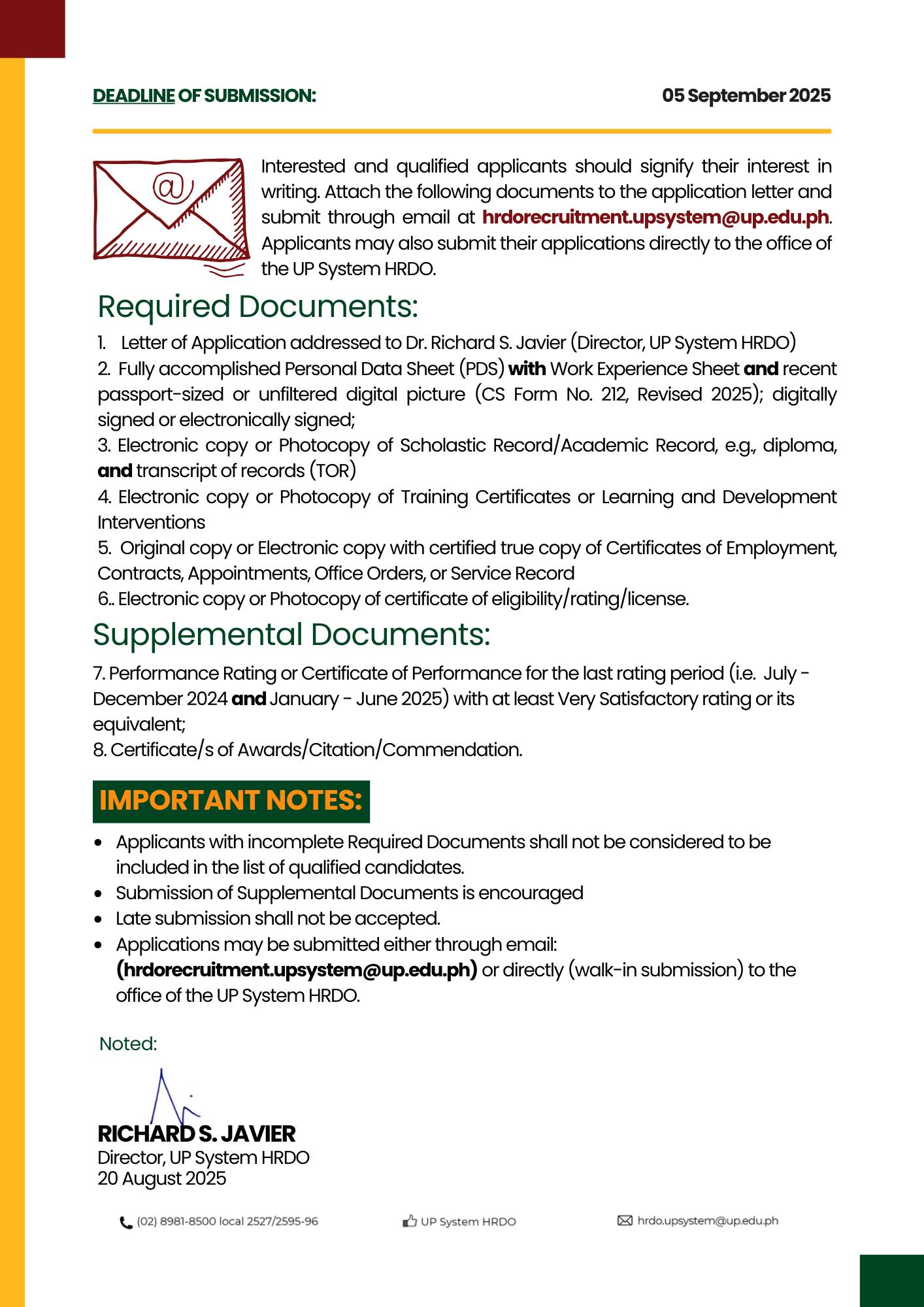 UP - HIRING | BOVP NO. 2025-12-P1 The University of the Philippines (UP ...