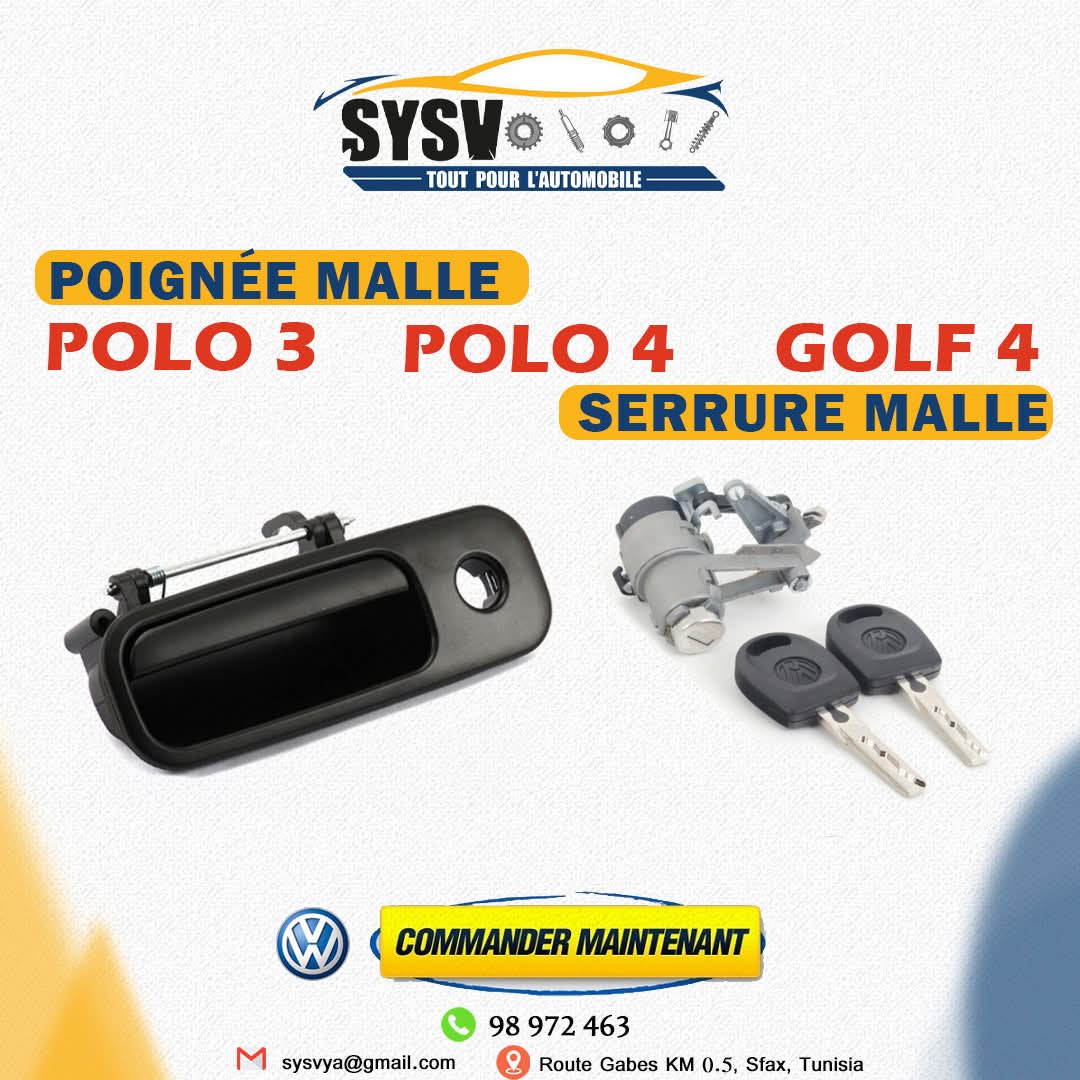 Lot De 4 Serrures Poignées Porte Voiture VW Golf MK1 MK2 Avec Clés - 191837205A 191837206A