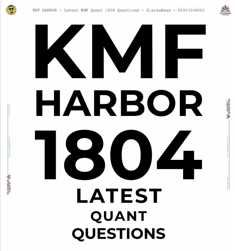 Latest KMF Harbor Quant questions