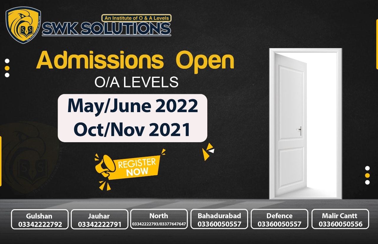 SWK Solutions - In the name of Allah #share #Olevels...