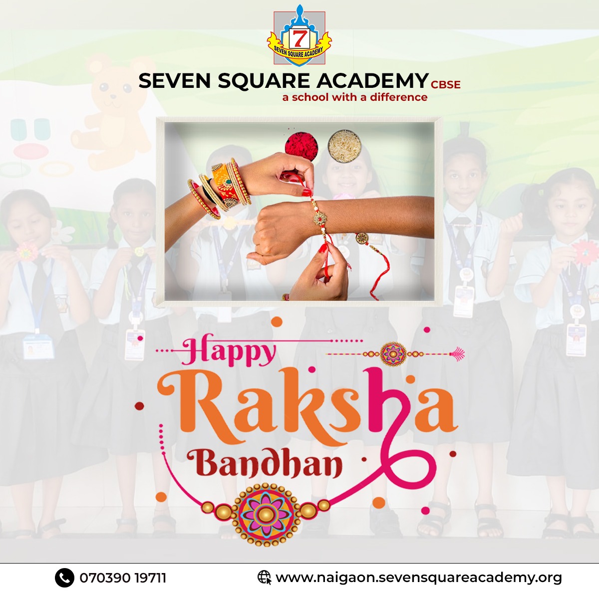 Happy Raksha Bandhan from... - Seven Square Academy - Naigaon | Facebook