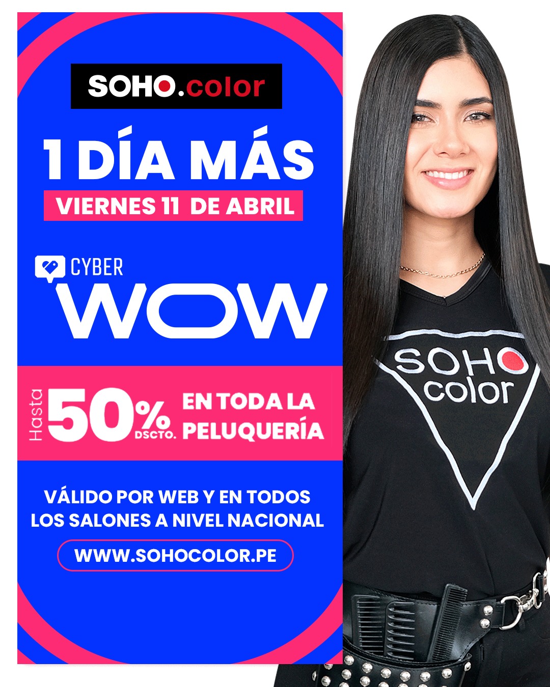 Soho - 🚨 ¡𝗨𝗡 𝗗𝗜́𝗔 𝗠𝗔́𝗦! Extendemos el 𝗖𝗬𝗕𝗘𝗥 𝗪𝗢𝗪 en Soho Color 🖤🔝 Este ...