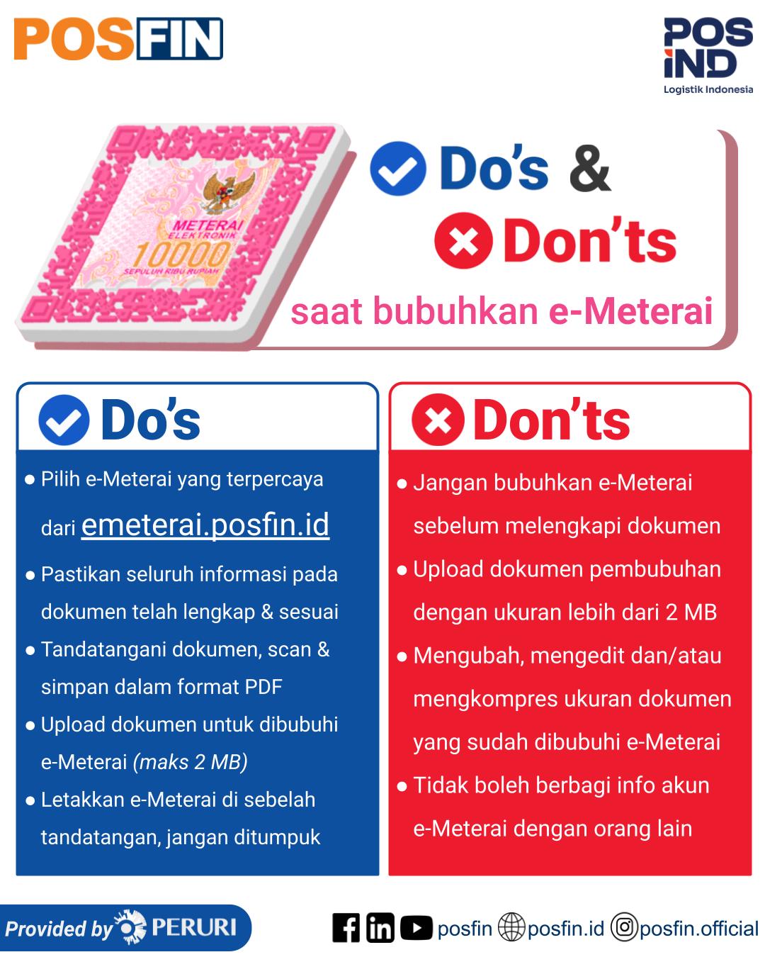 Apa saja sih yang boleh dan... - PT Pos Finansial Indonesia