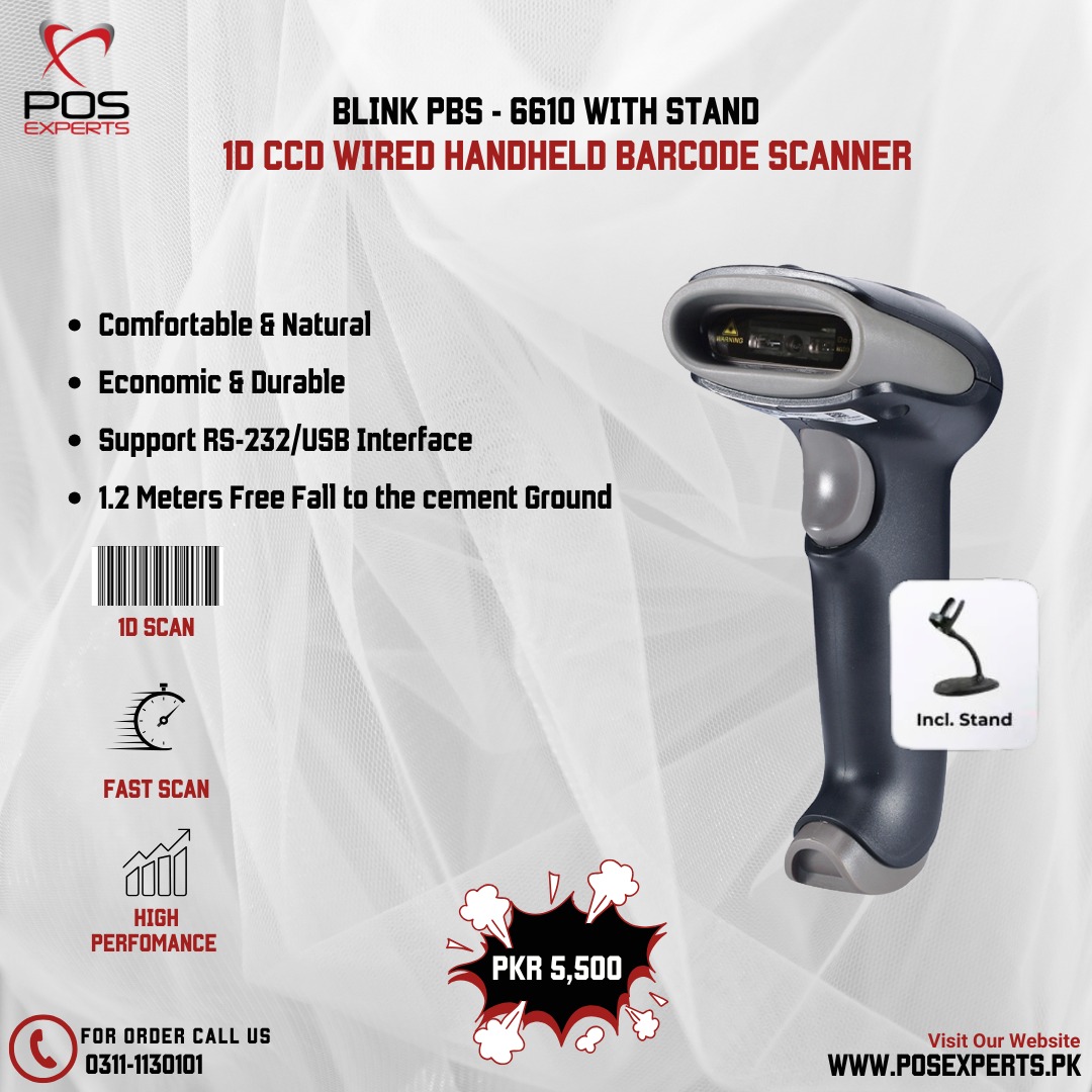 POS Experts - 🚀 The POSPRO PBS-6610 1D Scanner is now... | Facebook