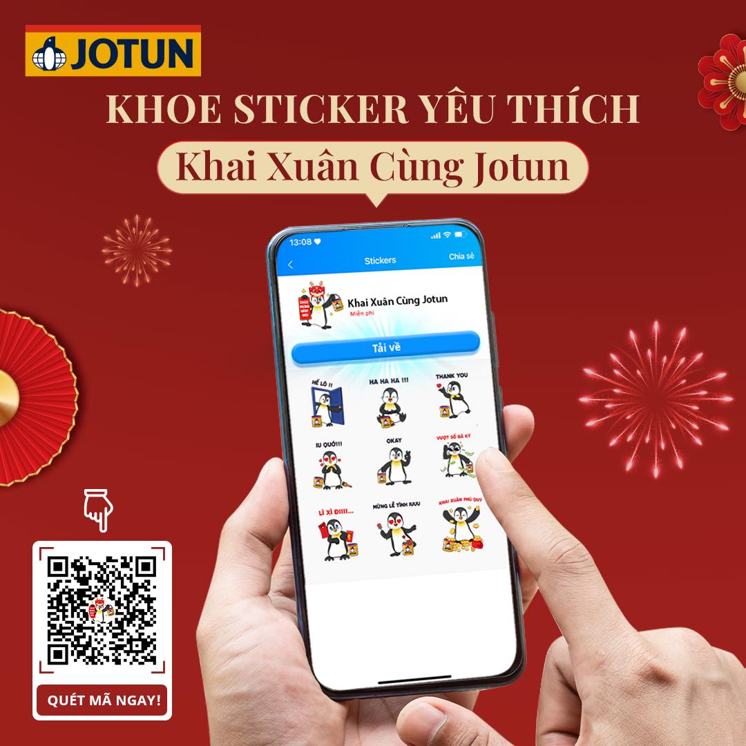 Jotun Việt Nam - BẠN ĐÃ TẢI ZALO STICKER “KHAI XUÂN CÙNG... | Facebook