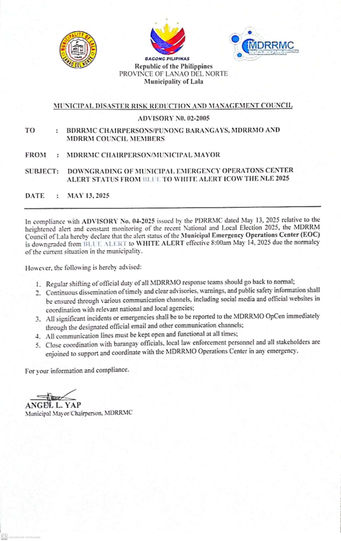 Municipal - MUNICIPAL DISASTER RISK REDUCTION AND MANAGEMENT COUNCIL ...